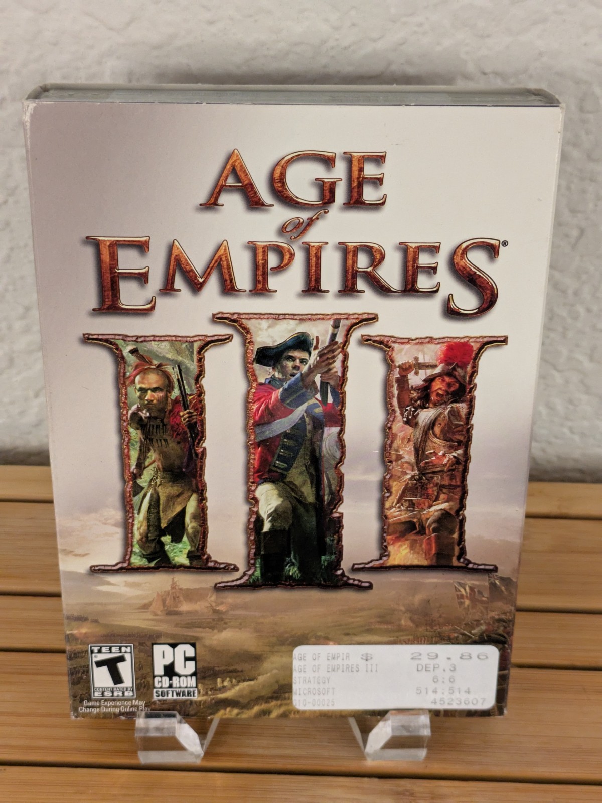 Age of Empires 3 III PC CD – ROM Microsoft Games 2005 New/Factory Sealed