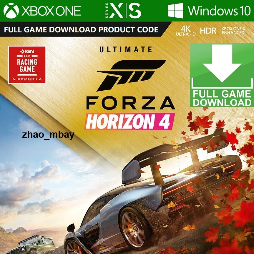 Forza Horizon 4 ULTIMATE EDITION Xbox ONE /SERIES X|S /Windows 10 PC [US KEY]