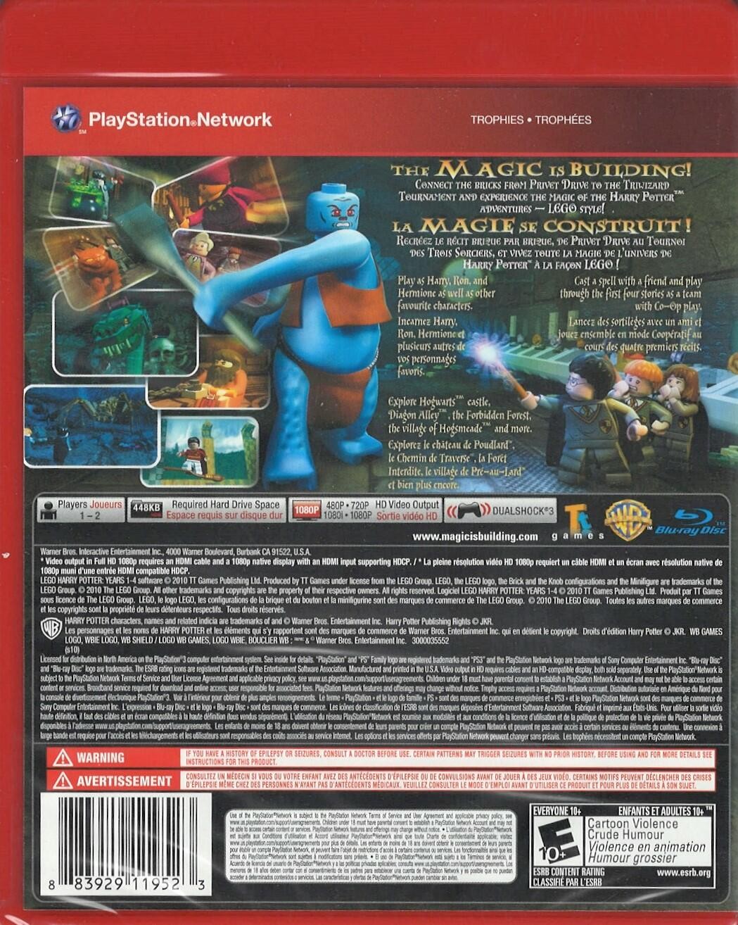 LEGO Harry Potter: Years 1-4 (Greatest Hits) PS3 (Brand New Factory Sealed US Ve