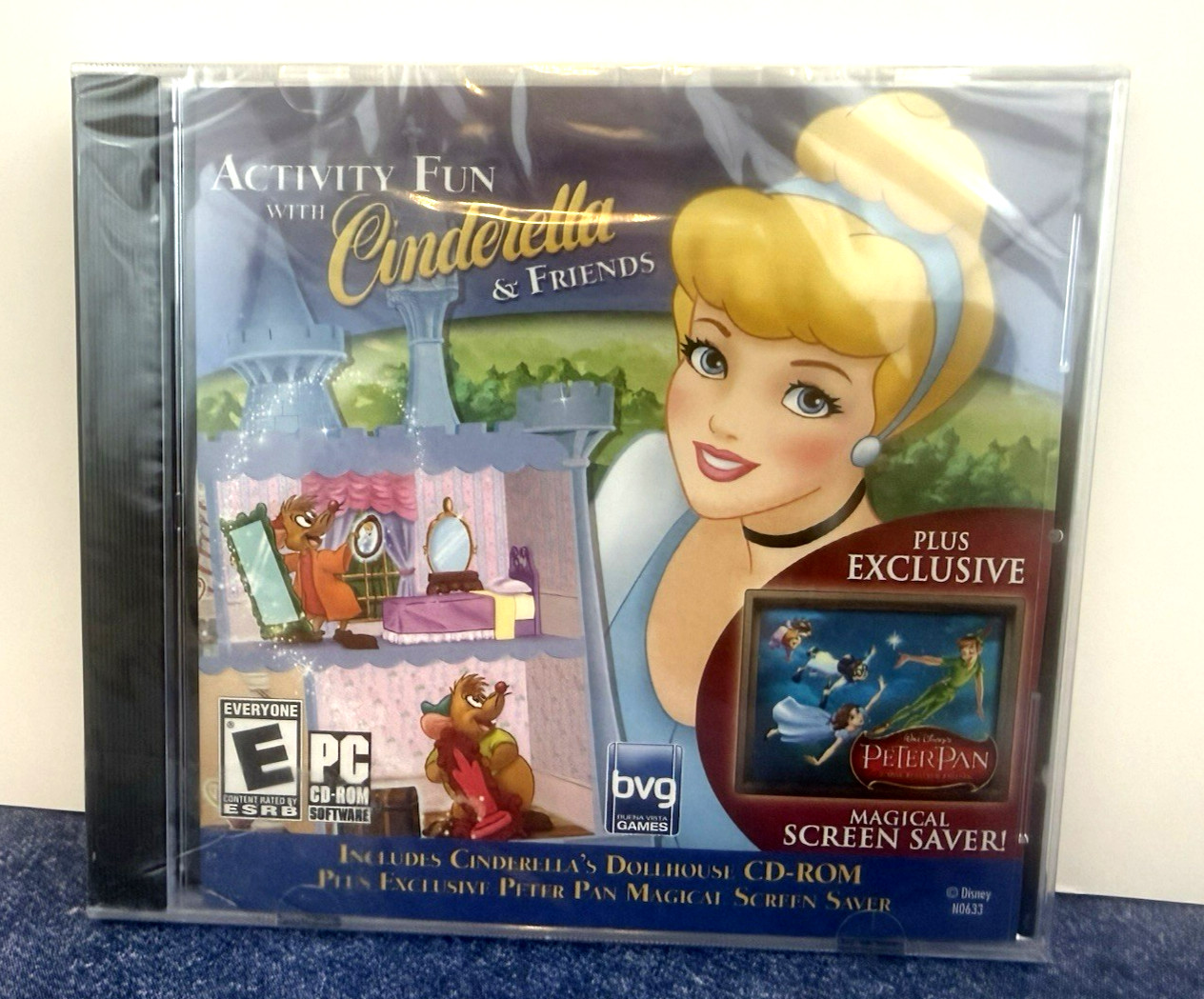 BVG~Activity Fun With Cinderella & Friends~PC CD-ROM Software~Disney~New/Sealed