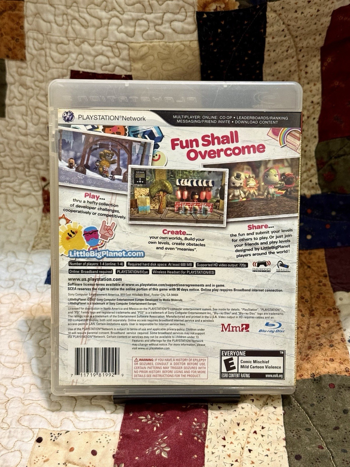 Little Big Planet Sony PlayStation 3 No Manual