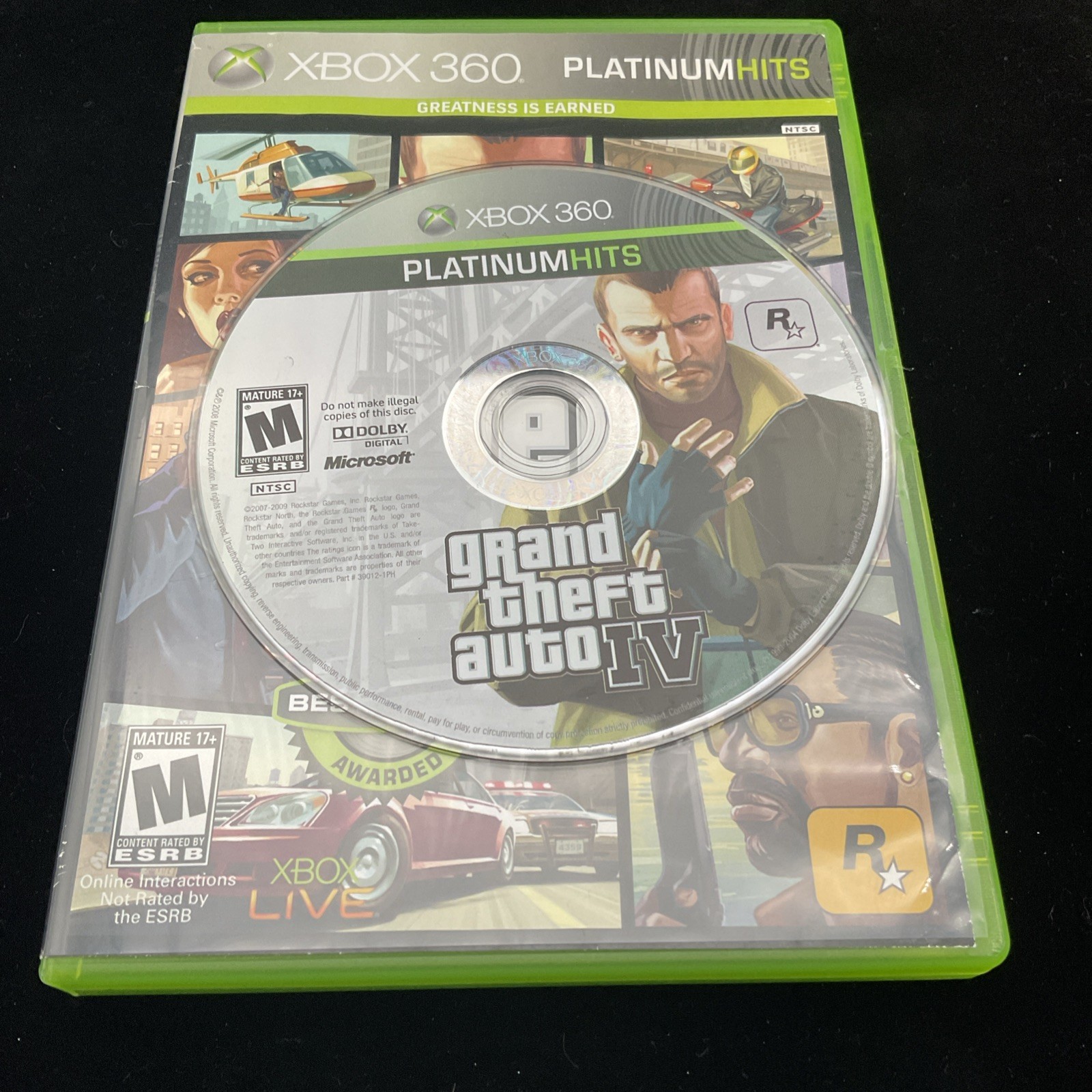 Grand Theft Auto IV (Xbox 360) Tested & Working Clean 1 YR Warranty Refurbished