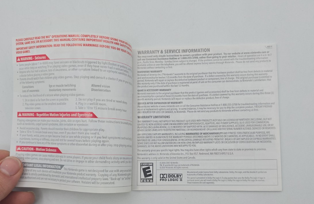 Wii Sports Nintendo Wii Original Sleeve & Manual Only NO GAME INCLUDED