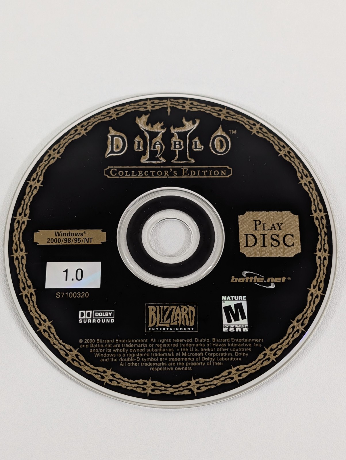 Diablo 2 Collector’s Edition PC Blizzard Entertainment Game 3 Discs + Case&Code