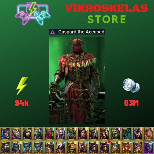 Raid Shadow Legends | Starter acc with Gaspard : 94k energy / 27 Legendary hero