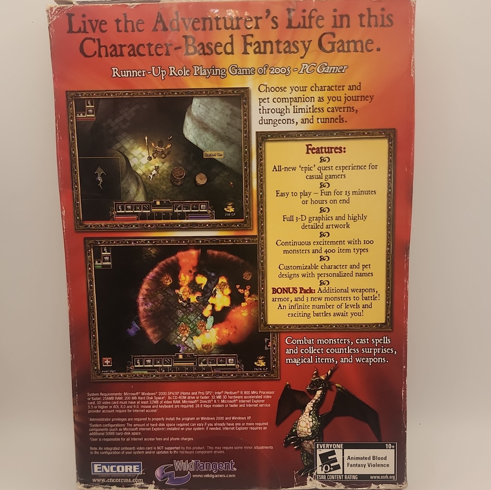 Encore Fate PC CD-ROM 2005 E10+ Role Playing Fantasy Video Game Series