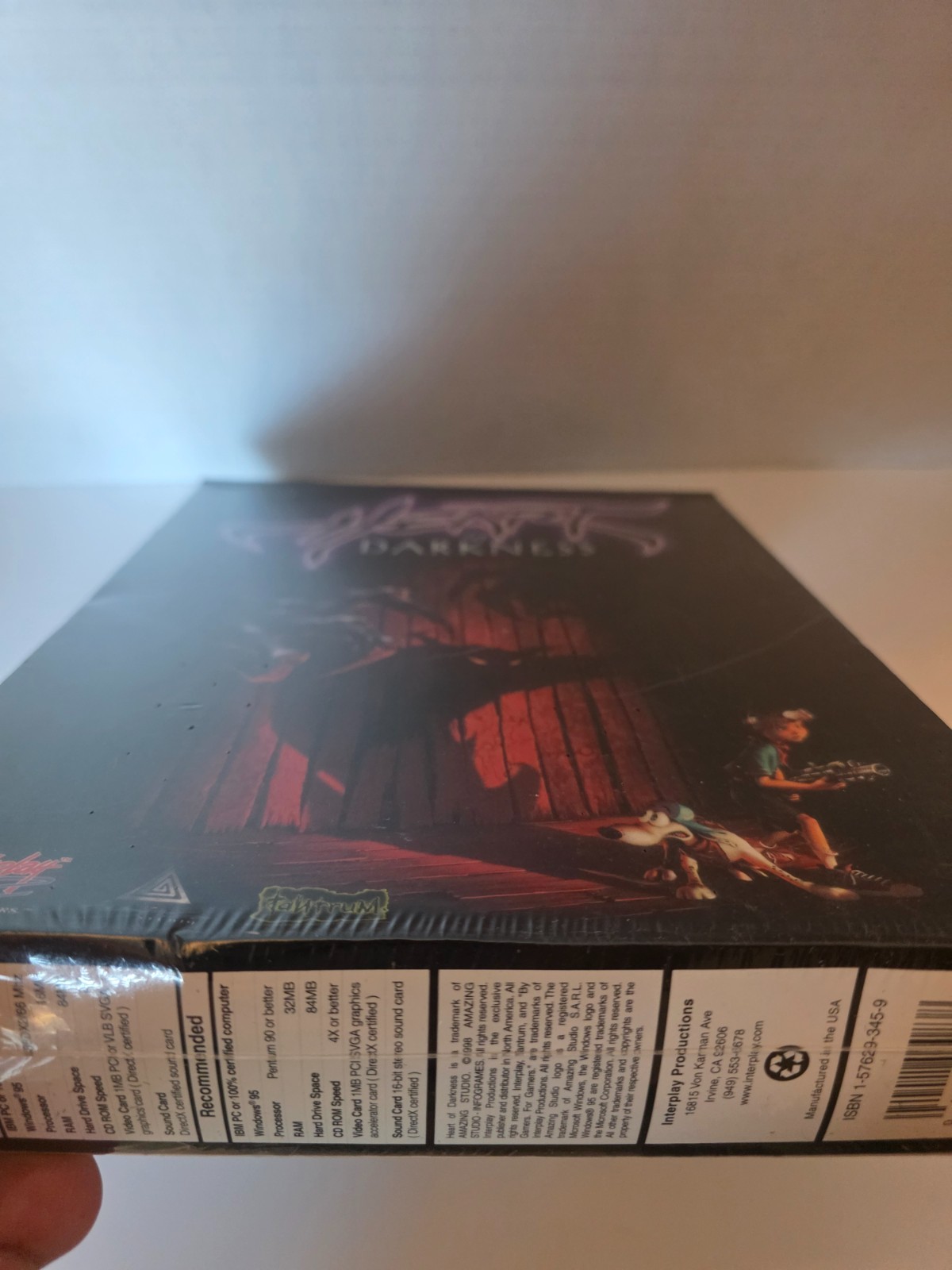 Heart of Darkness Big Box PC Game Interplay 1998 Sealed Windows 95/98/NT