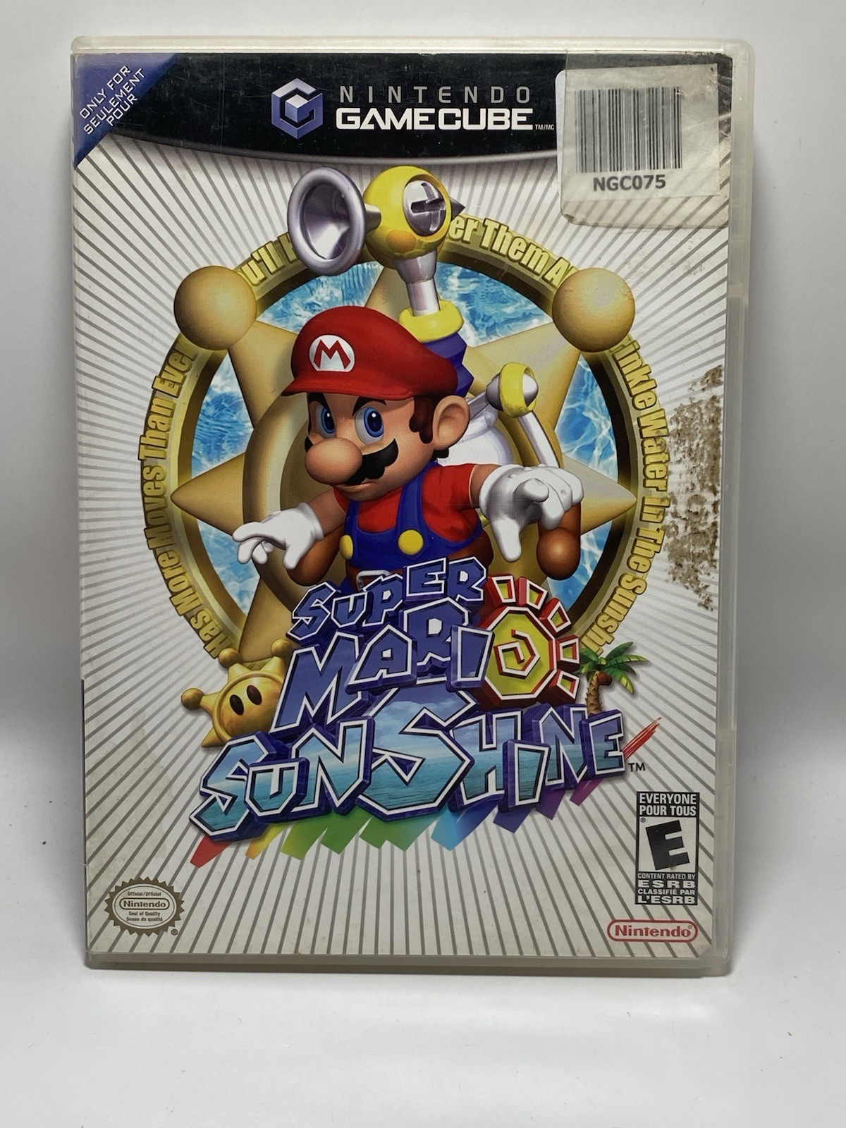 Super Mario Sunshine Player’s Choice GameCube 2002 + Case (NO MANUAL, Read Desc)