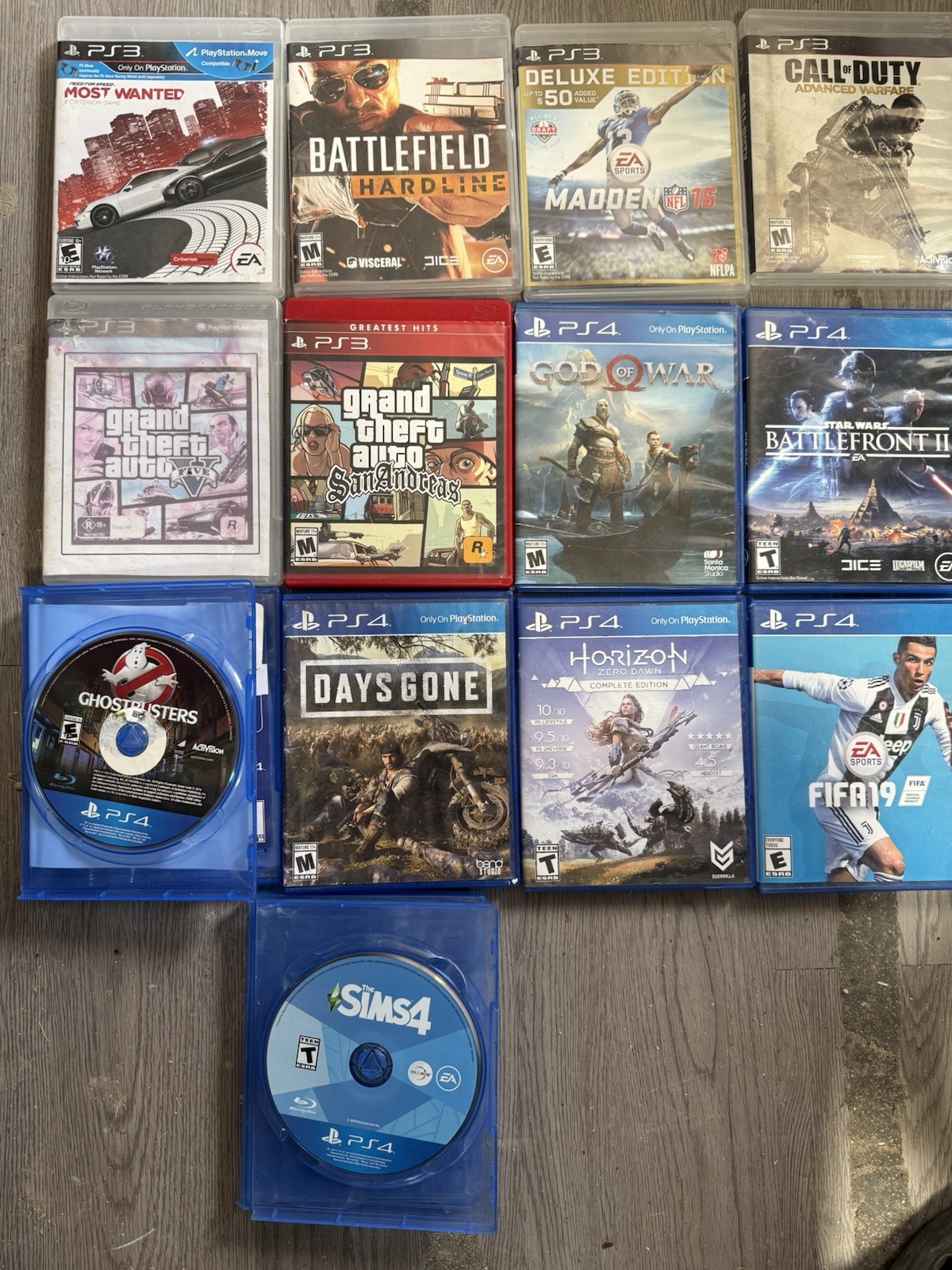 PS3/PS4 Games LOT(13) Excellent Condition! Call Of Duty/MADDEN/FIFA/Grand Theft