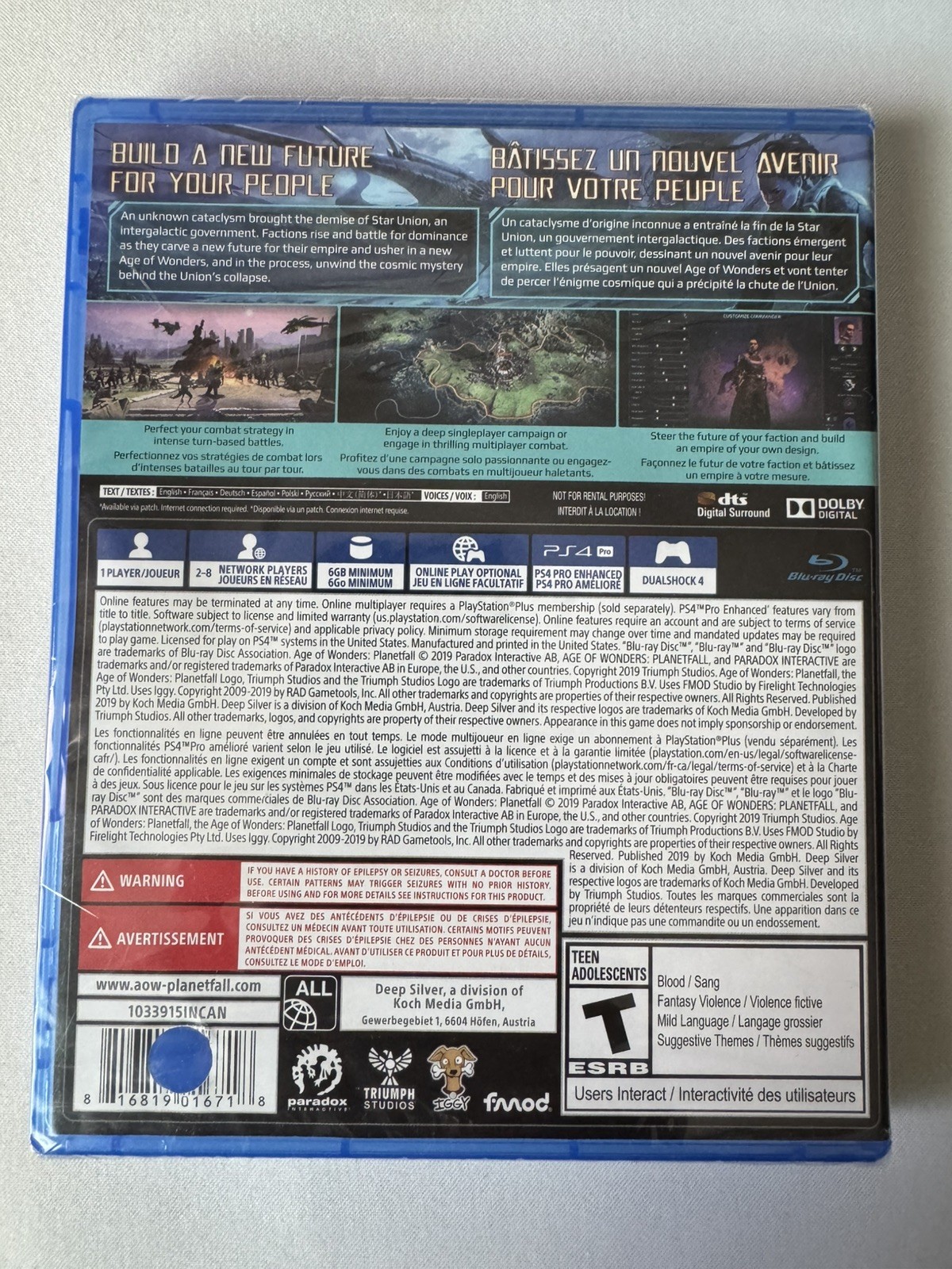 Age of Wonders: Planetfall PS4 (Factory Sealed) PlayStation (ALL – AUSTRIA)