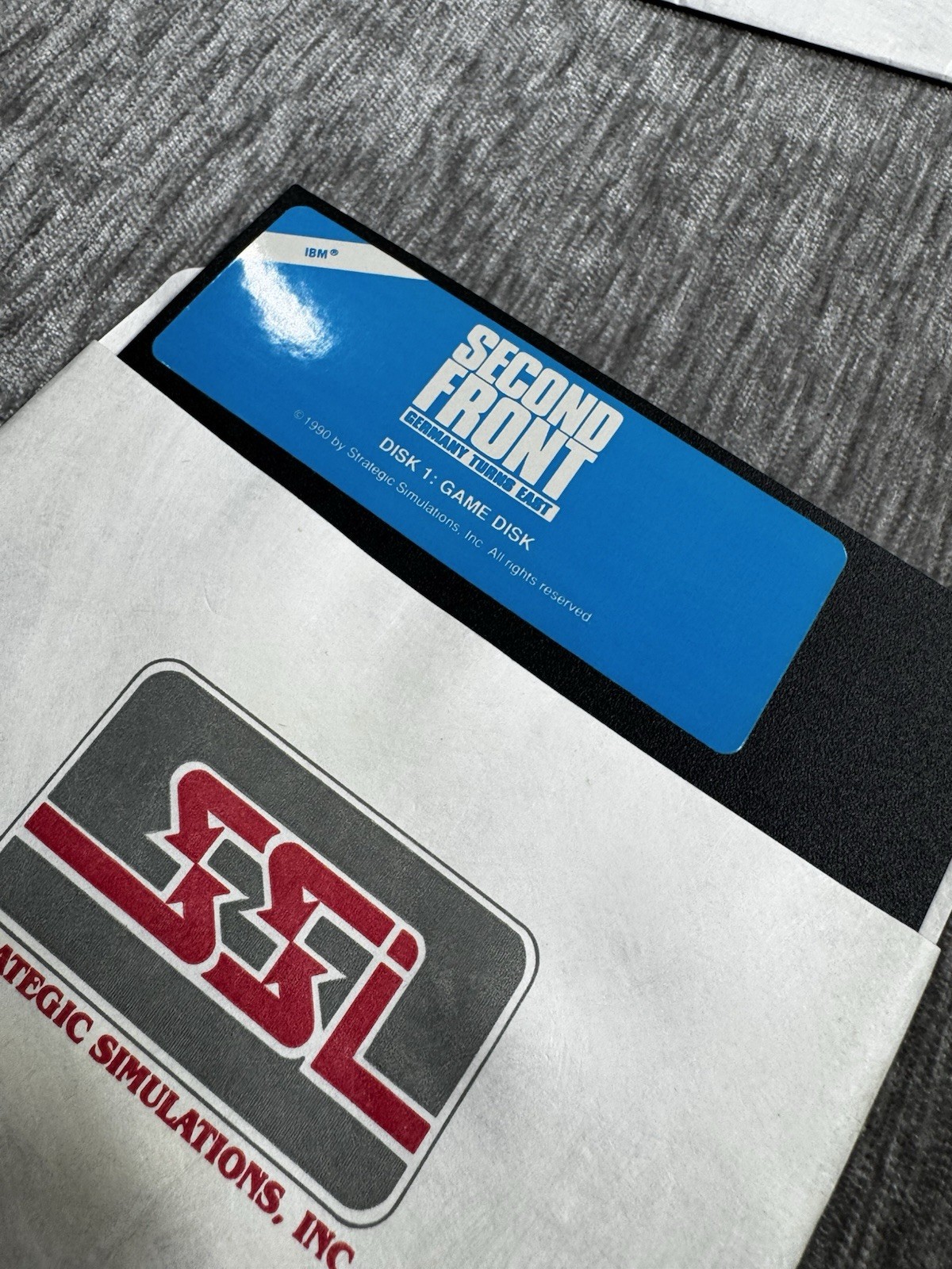 Second Front Germany Turns East 5.25″ Disc SSI 1990 IBM PC Game & Scenario Disks