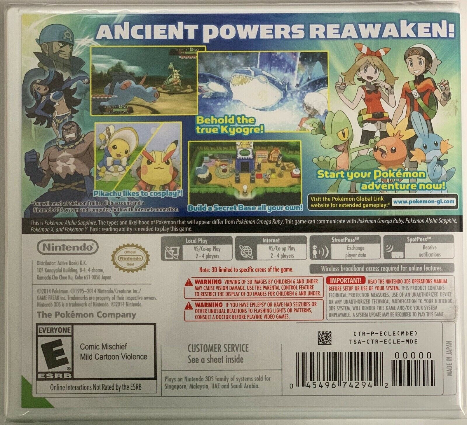 Pokemon Alpha Sapphire – Nintendo 3DS Factory Sealed