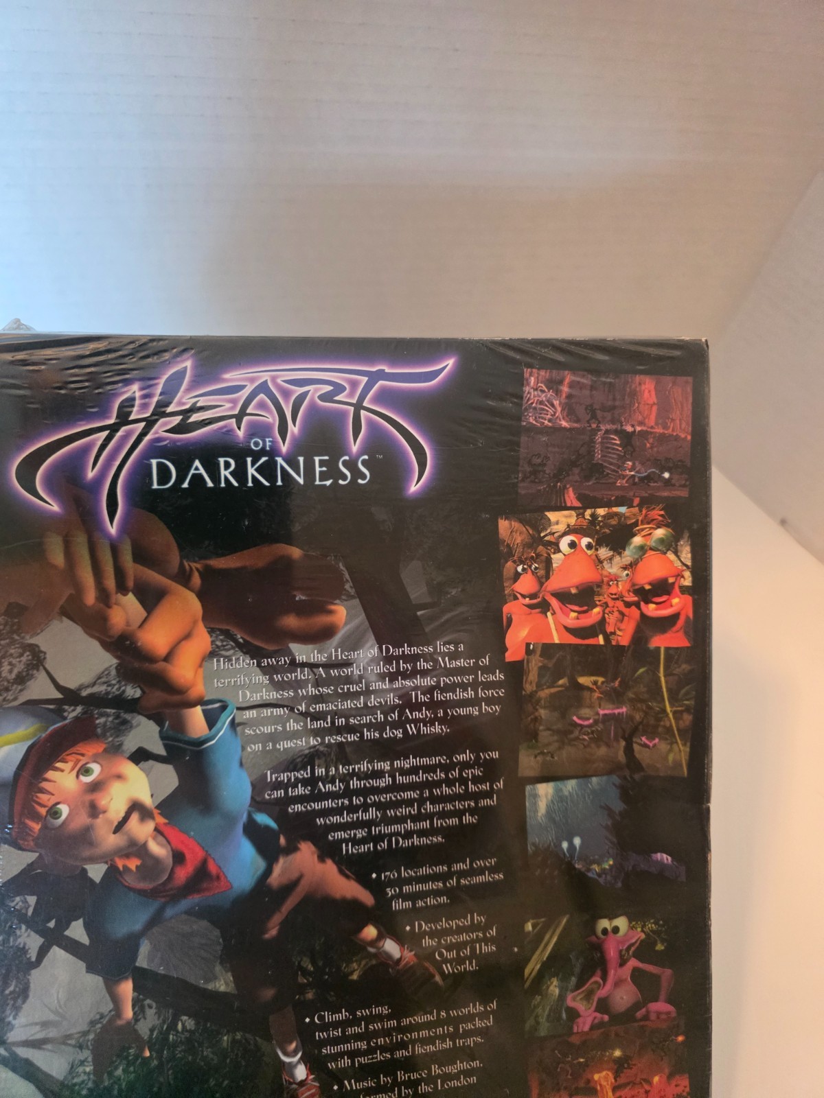 Heart of Darkness Big Box PC Game Interplay 1998 Sealed Windows 95/98/NT