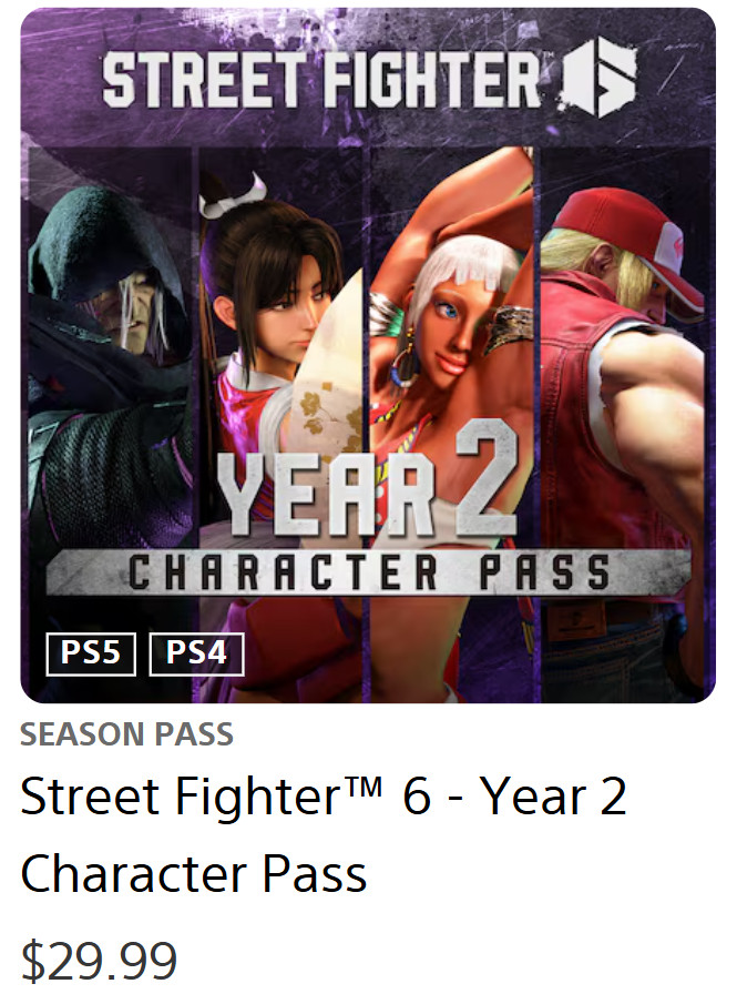 PHYSICAL PAPER-DLC ONLY-NO GAME-Street Fighter 6 PLAYSTATION PS5. PHYSICAL PAPER