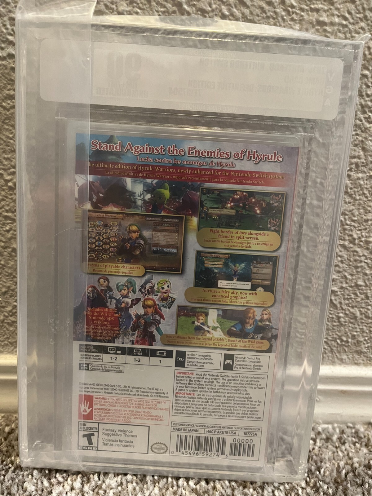 Hyrule Warriors: Definitive Edition VGA Graded 90 NM+ Mint First Print Rare