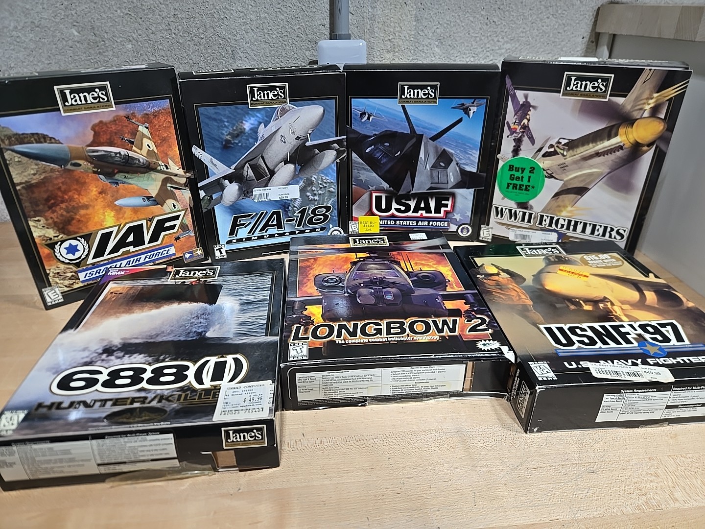 Lot Jane’s Combat Simulations IAF F/A-18 USAF USNF ’97 LONGBOW 2 688 (I) PC Game