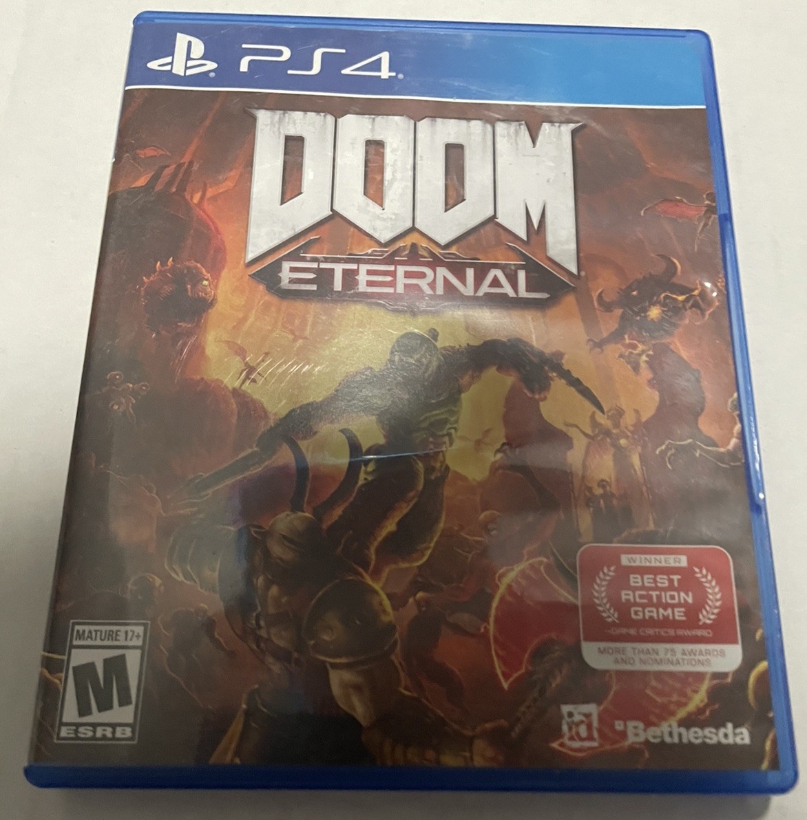 DOOM Eternal PS4 Bethesda Shooter M Mature Manual Included Doom Series