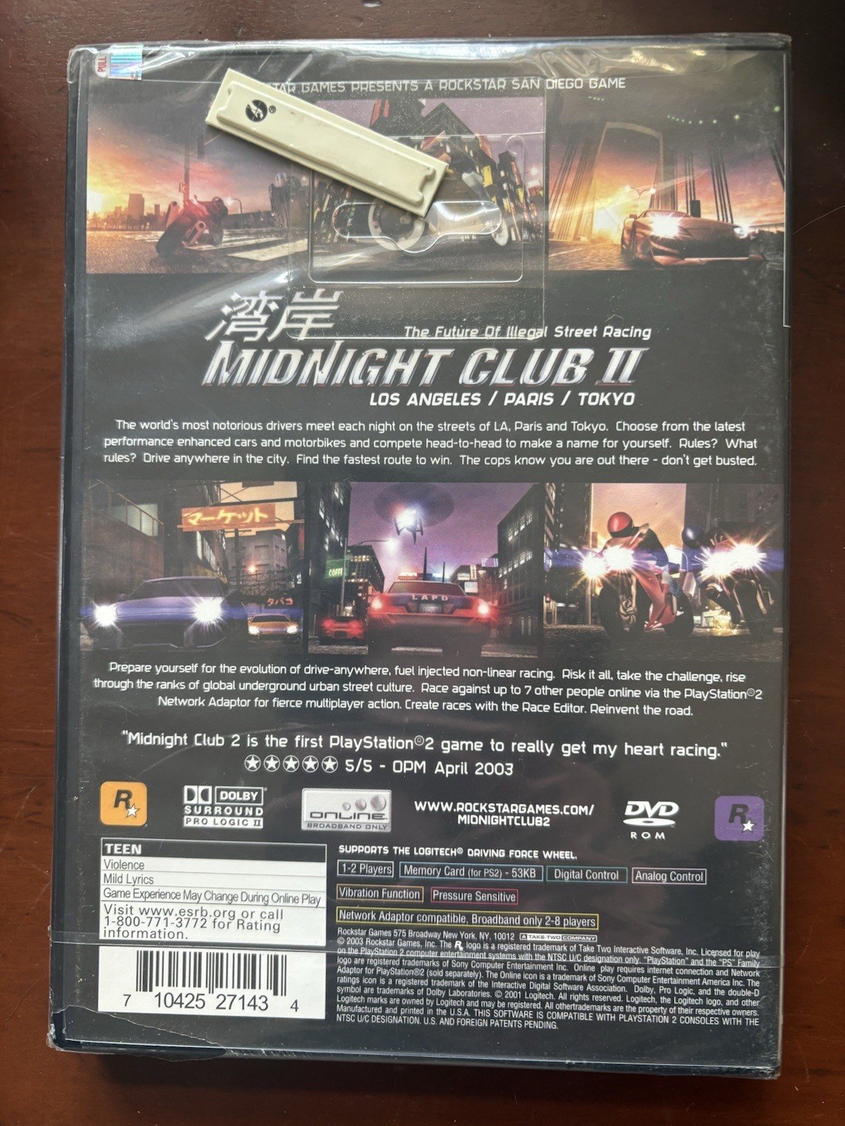 Midnight Club II (Sony PlayStation 2, 2003)- SEALED, NEAR MINT