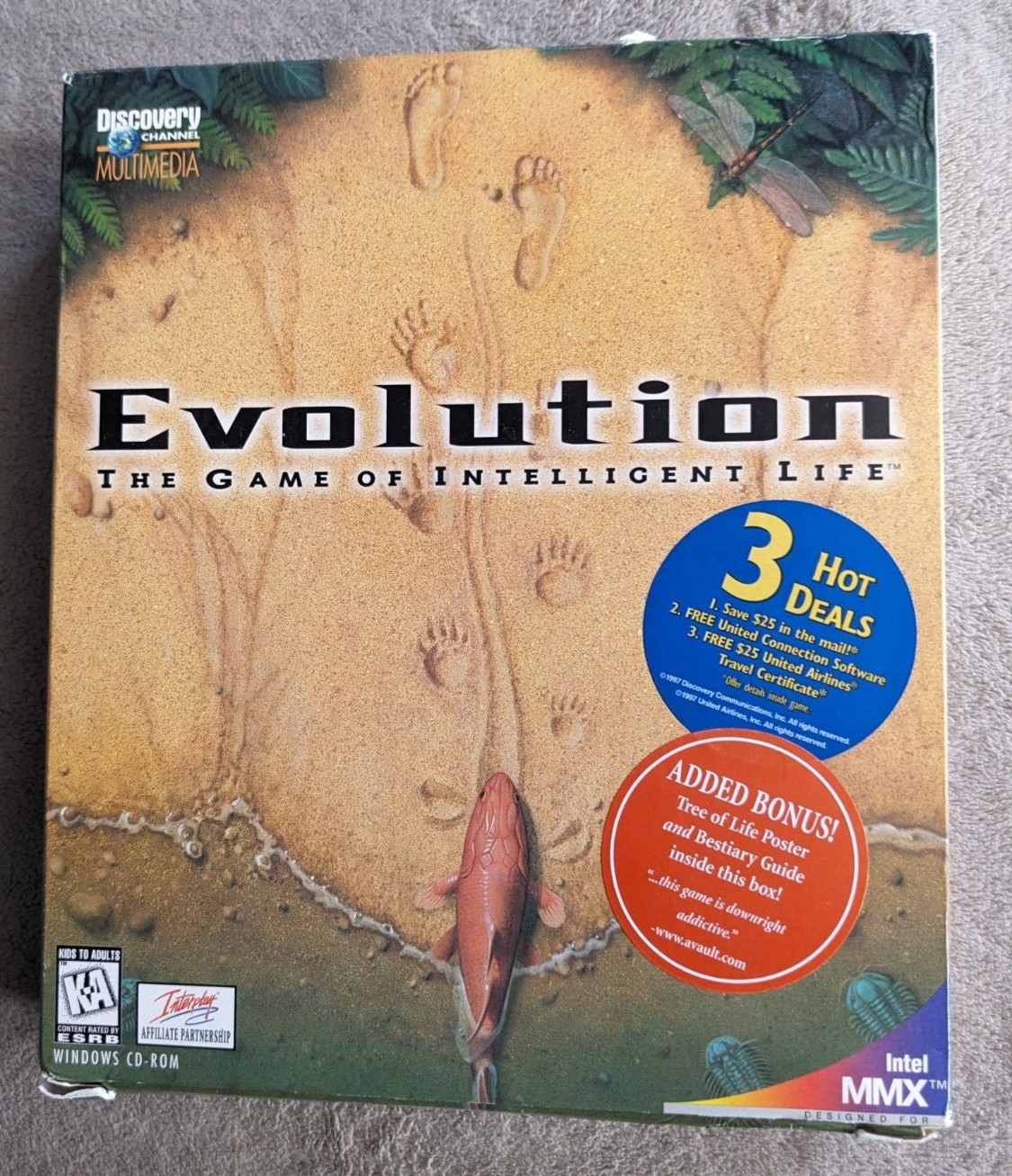 EVOLUTION: The Game of Intelligent Life Discovery Windows 95 CD-Rom PC Game 1997