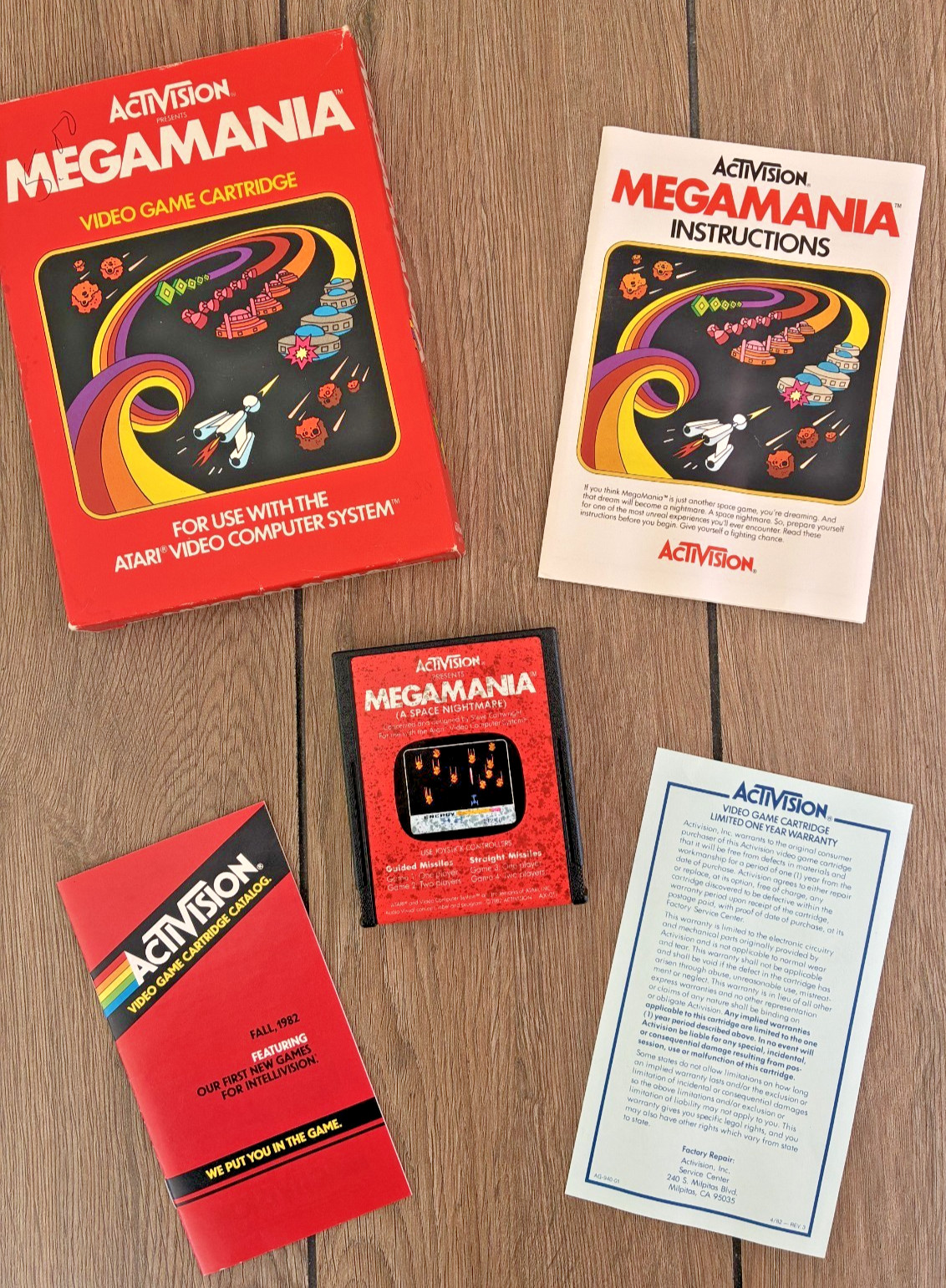 MEGAMANIA Atari 2600 Activision Game With Instructions And Box TESTED +FAST SHIP