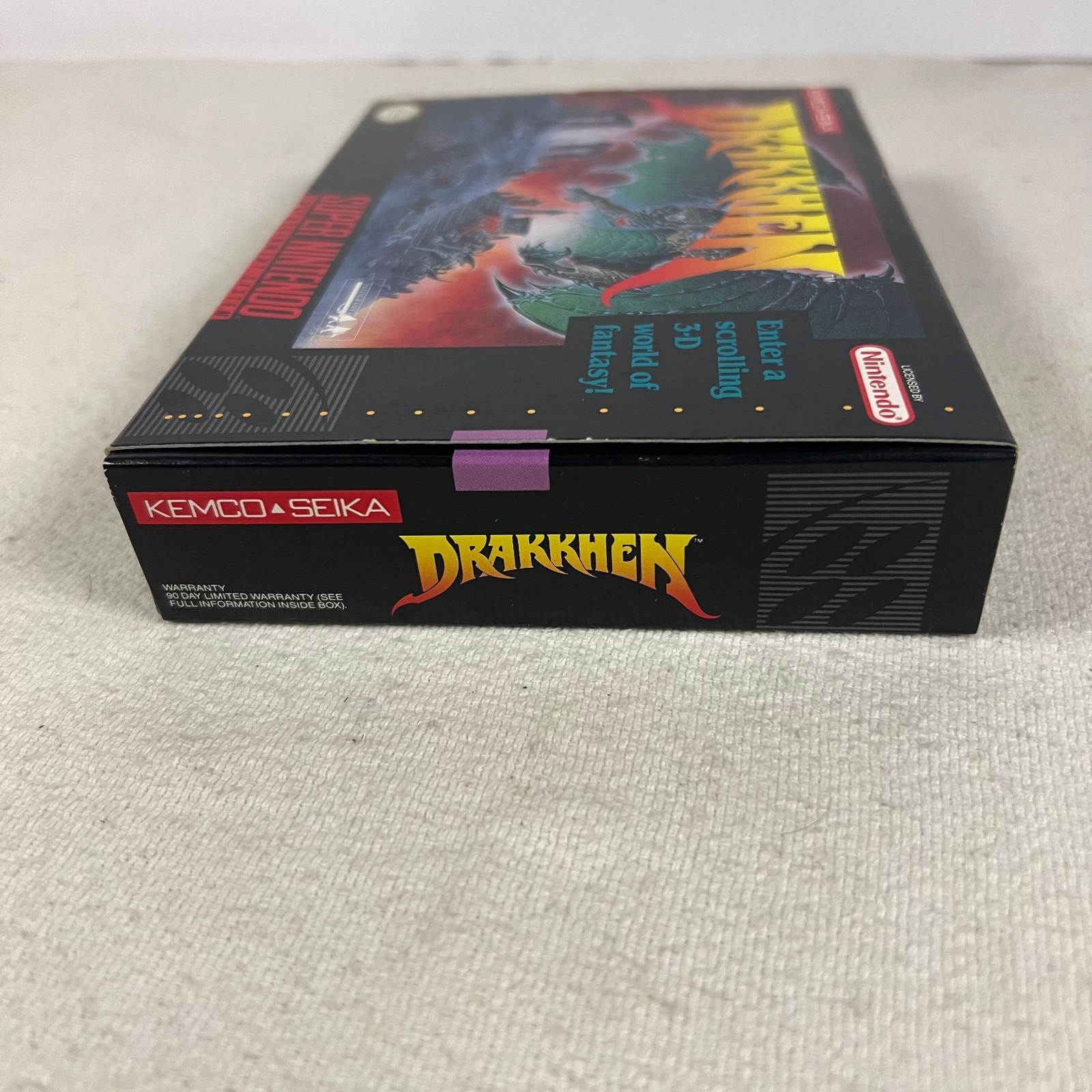 Drakkhen Super Nintendo 1991 SNES CIB Complete Manual