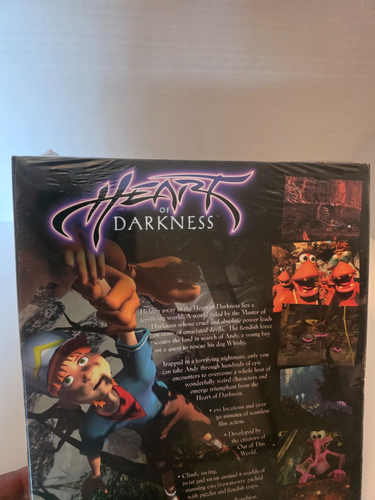 Heart of Darkness Big Box PC Game Interplay 1998 Sealed Windows 95/98/NT