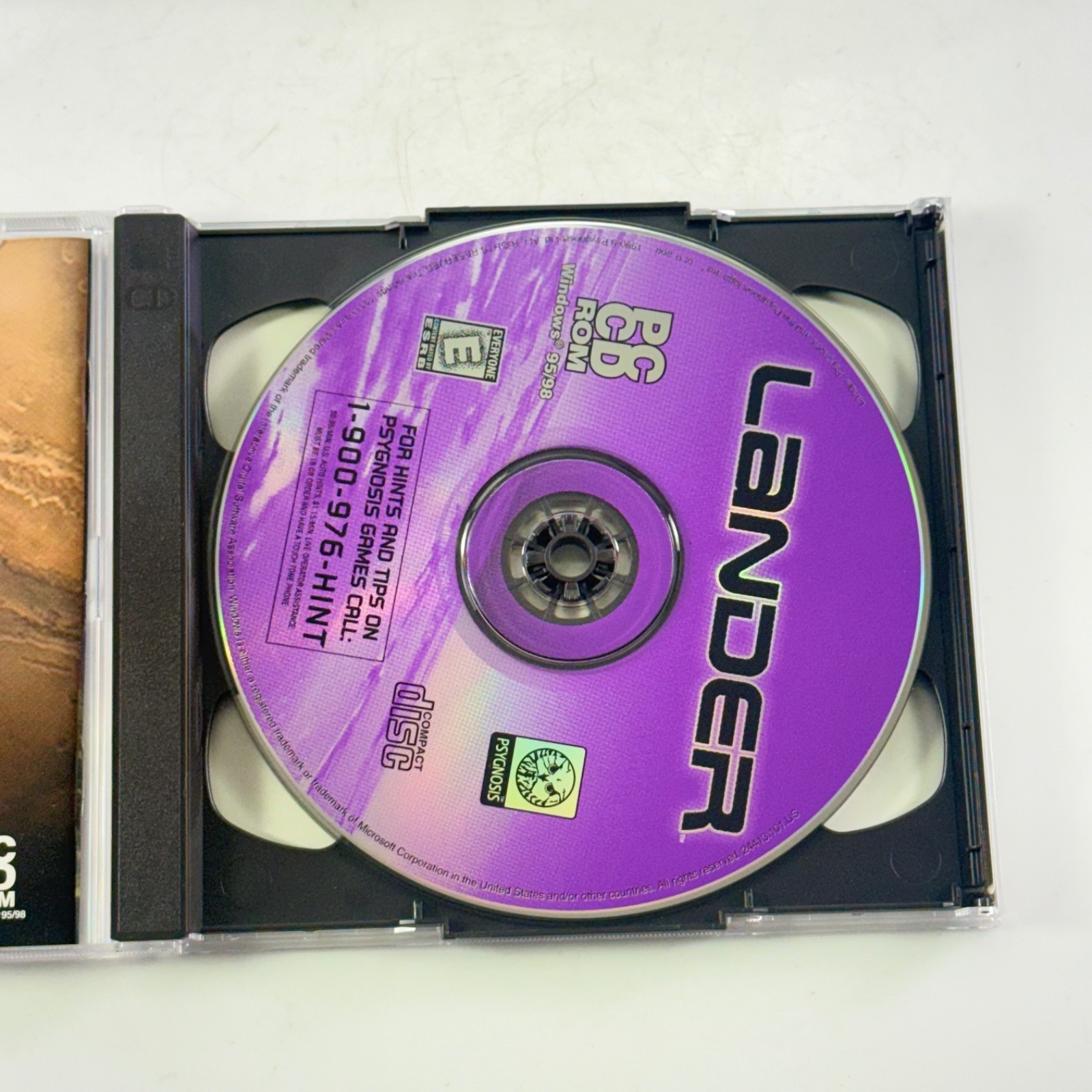 Lander PC Game Psygnosis Special Edition Big Box Windows 95 98 Vintage 2 Disc DV