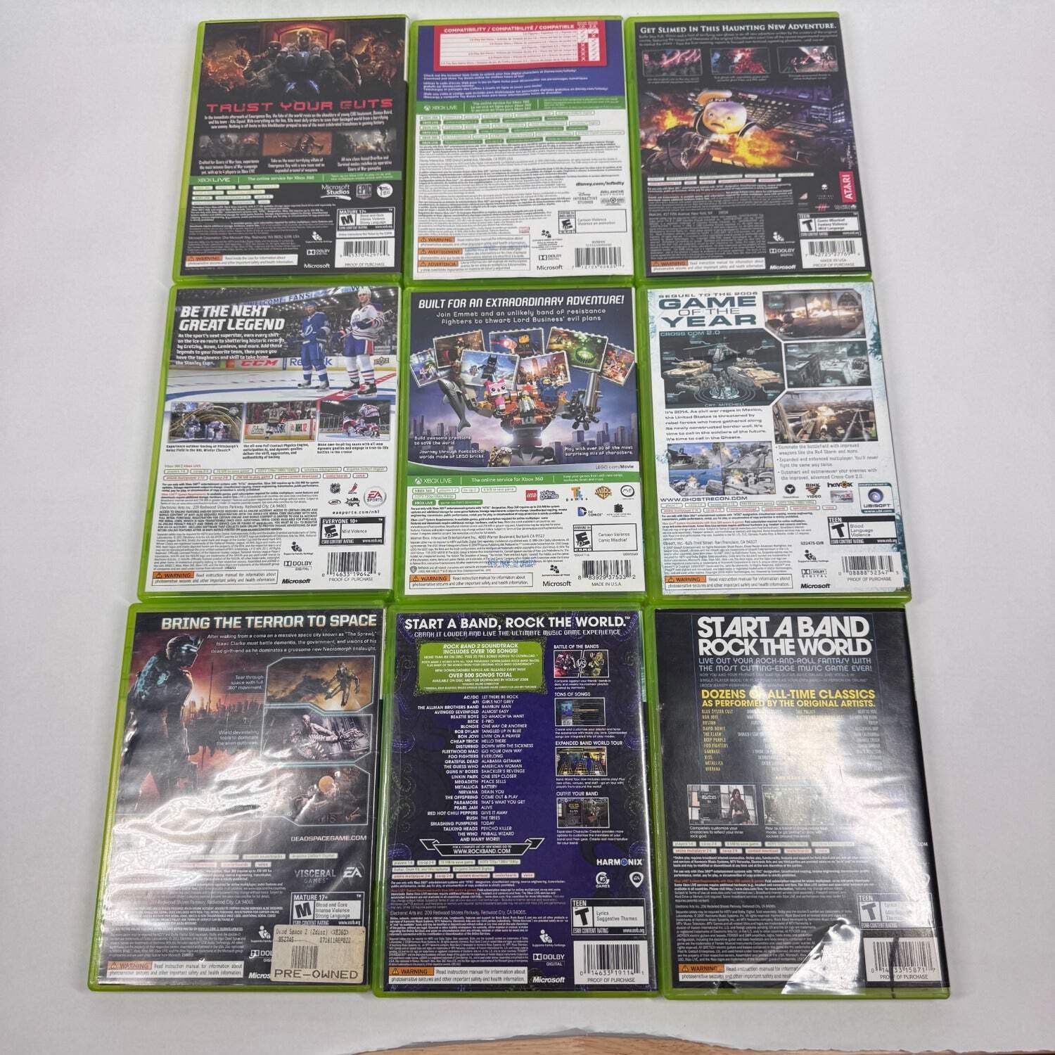 Lot of 27 Microsoft Xbox 360 Games