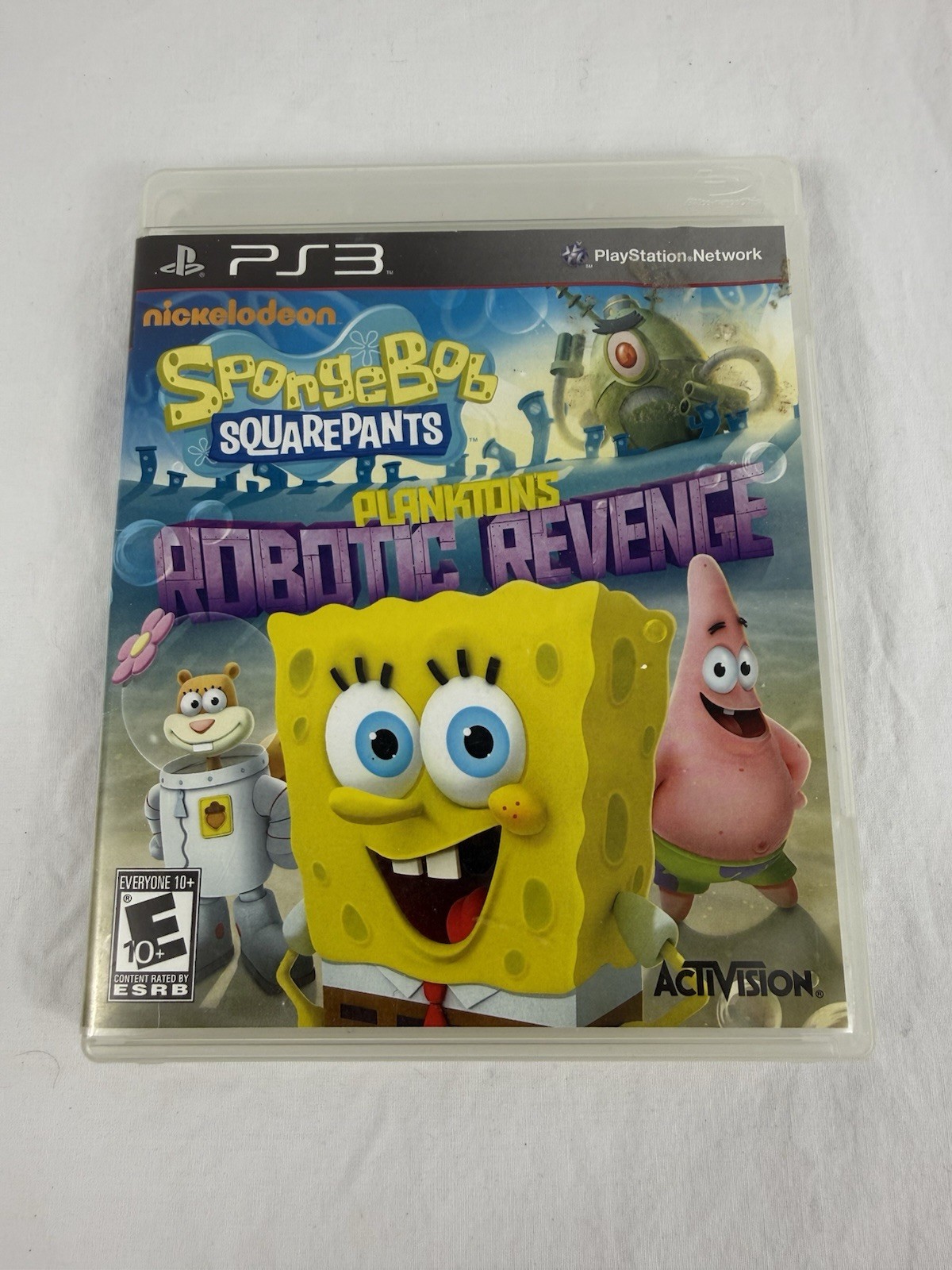 PLAYSTATION 3 PS3 SPONGEBOB SQUAREPANTS PLANKTONS ROBOTIC REVENGE ACTIVISION