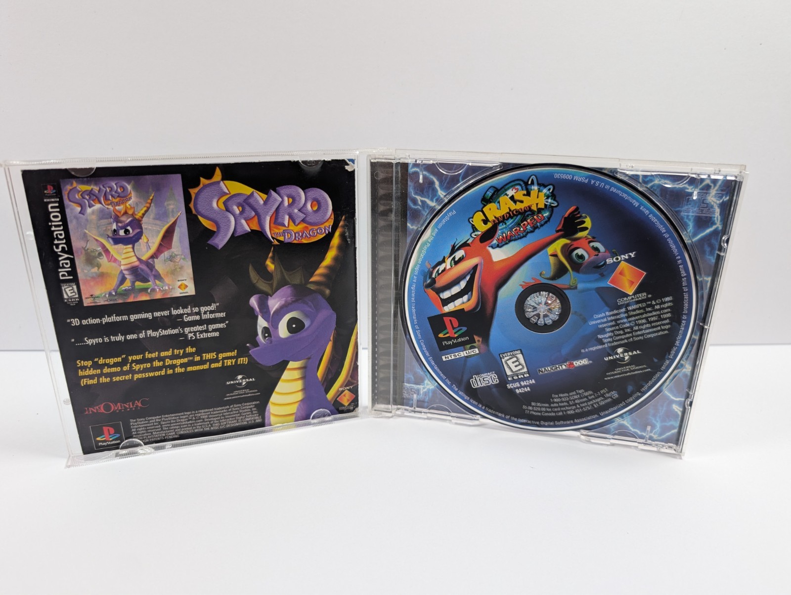 Crash Bandicoot 3 Warped PS1 Playstation 1 Lenticular Insert Holo Black Label