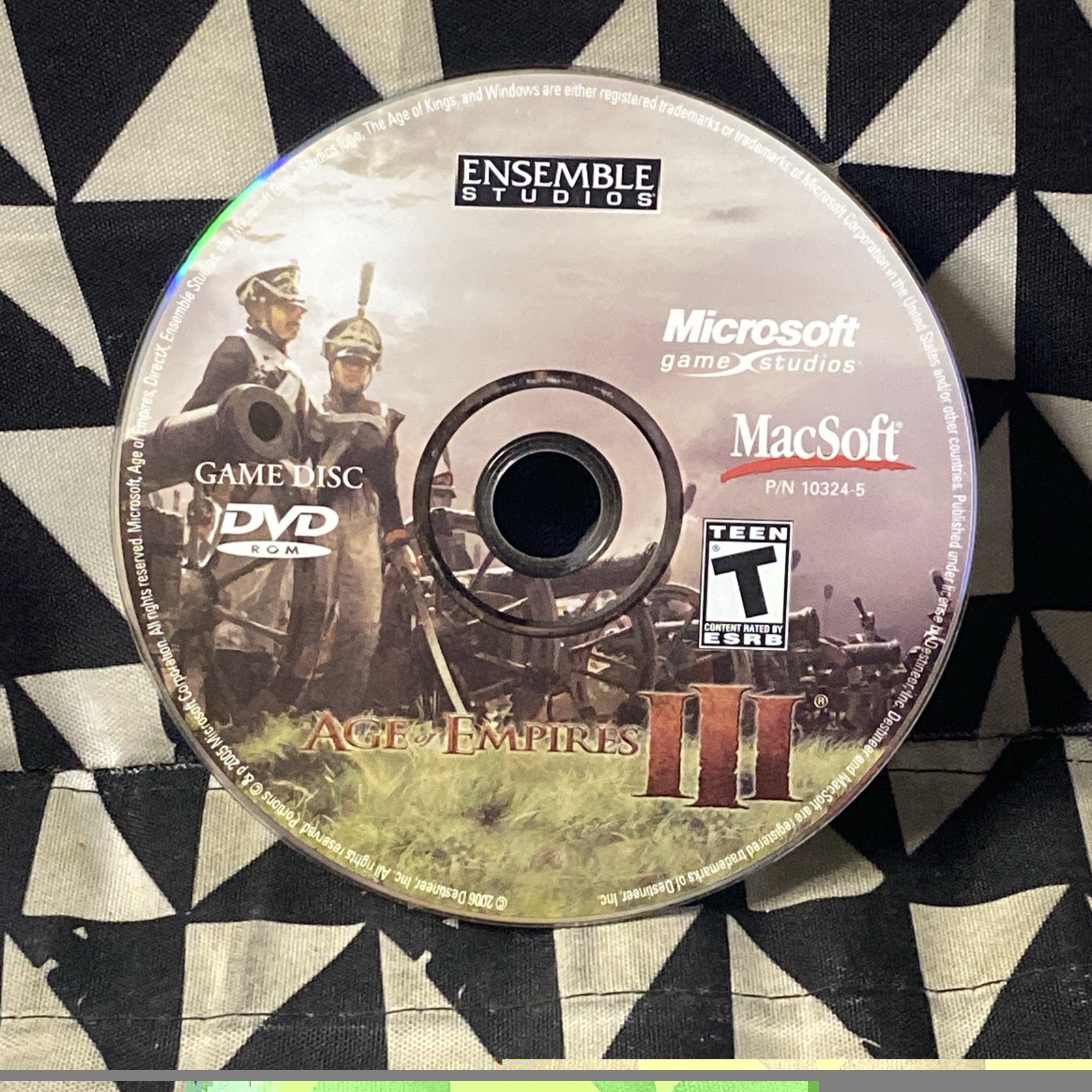 Age of Empires III 3 PC Game CD-ROM 2005 Microsoft game studios (disc Only)