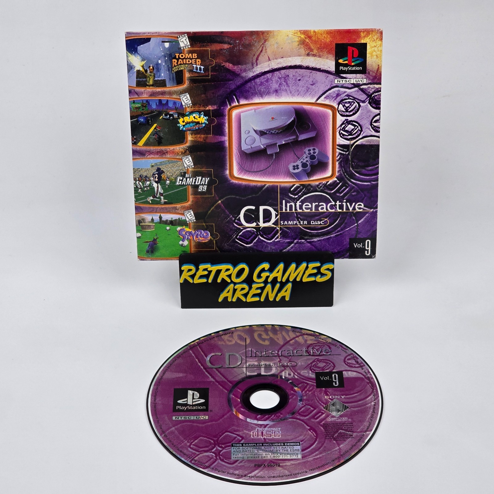 Interactive Sampler Disc CD: Vol Volume 9 (PlayStation 1 PS1) CIB COMPLETE