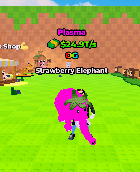 🔥Kick a Lucky Block | Plasma Strawberry Elephant 24.9T/s (MAX LVL) Cheapest 🔥