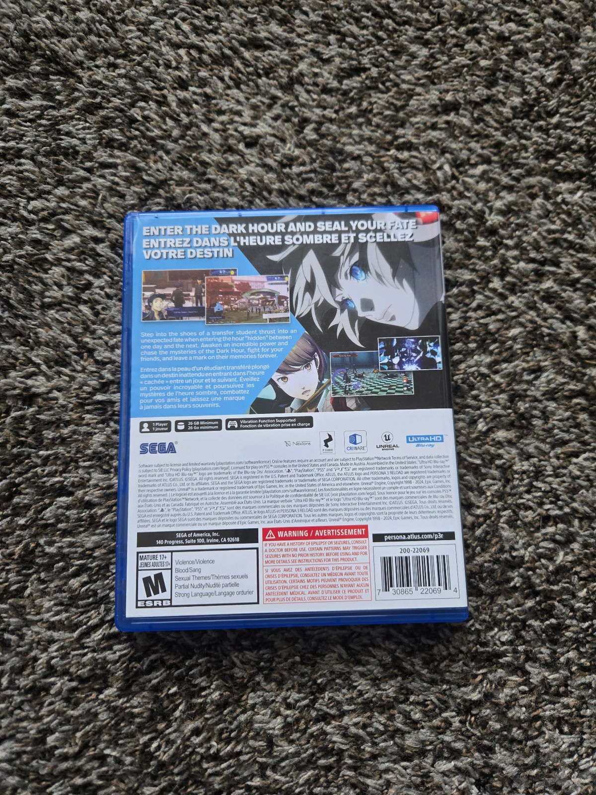 Persona 3 Reload Collector’s Edition / AIGIS Edition (SONY PLAYSTATION 5 / PS5)