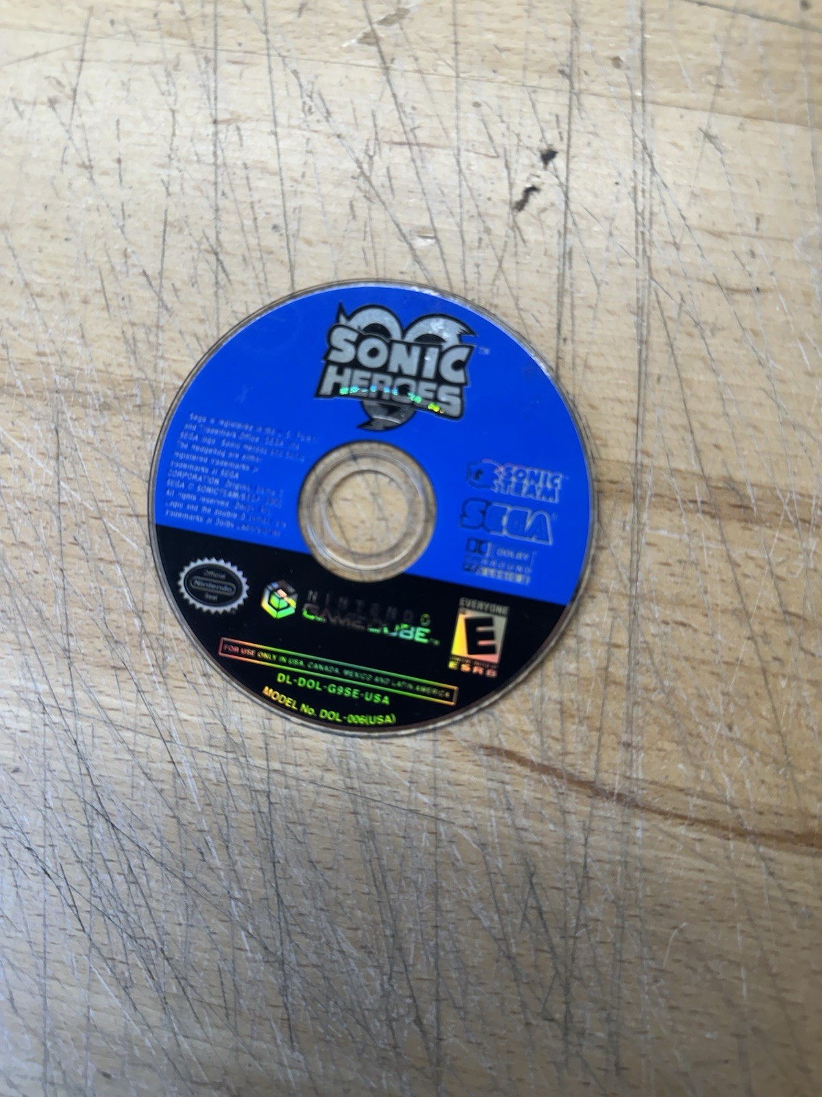 Sonic Heroes Nintendo GameCube (2004) Disc Only Tested Working Authentic