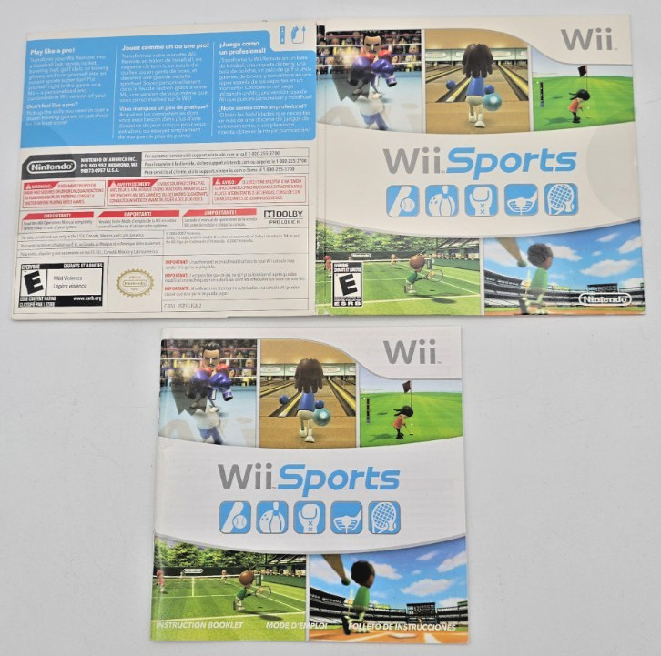 Wii Sports Nintendo Wii Original Sleeve & Manual Only NO GAME INCLUDED