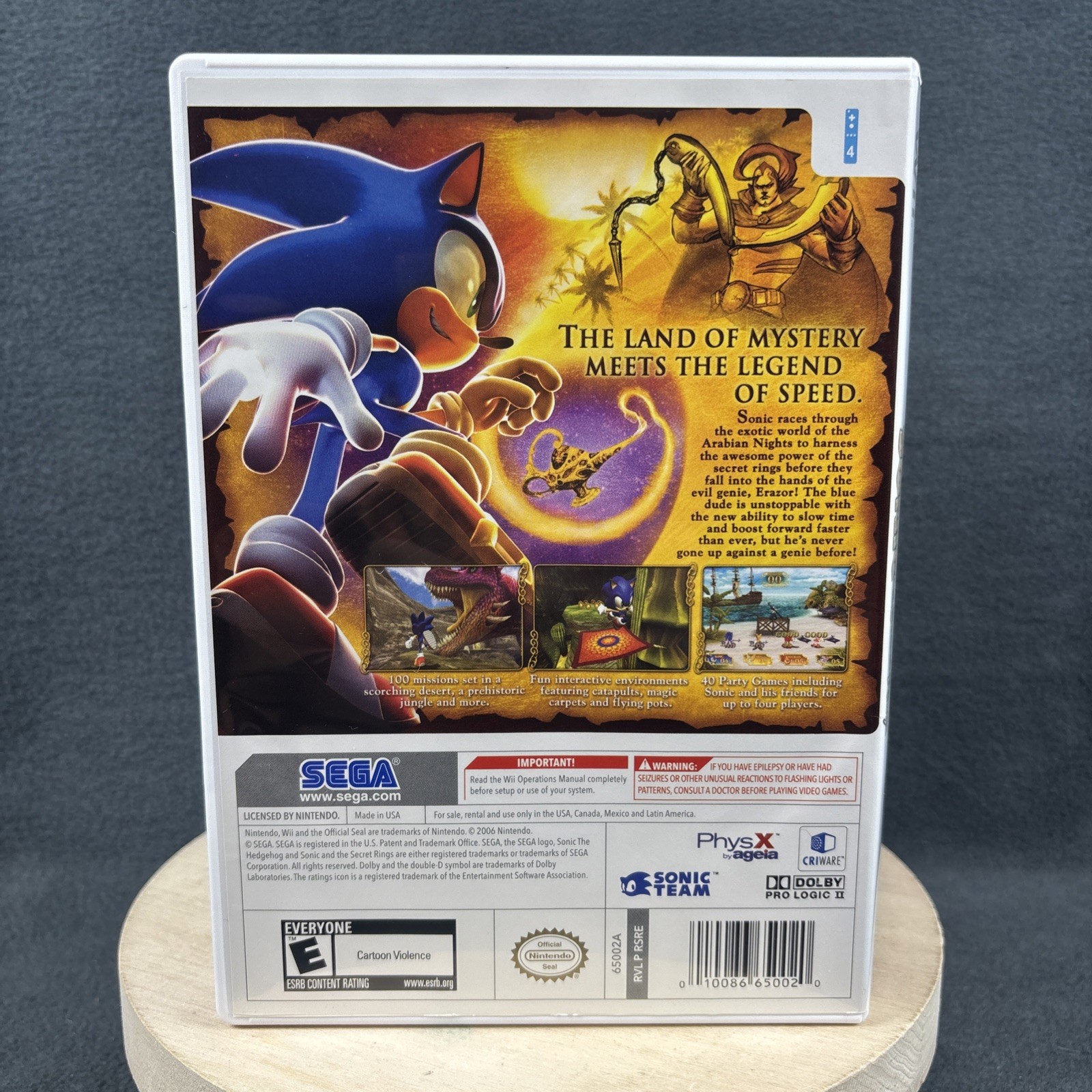Nintendo Wii – Sonic and the Secret Rings – No Manual – Refurbished, Very Good