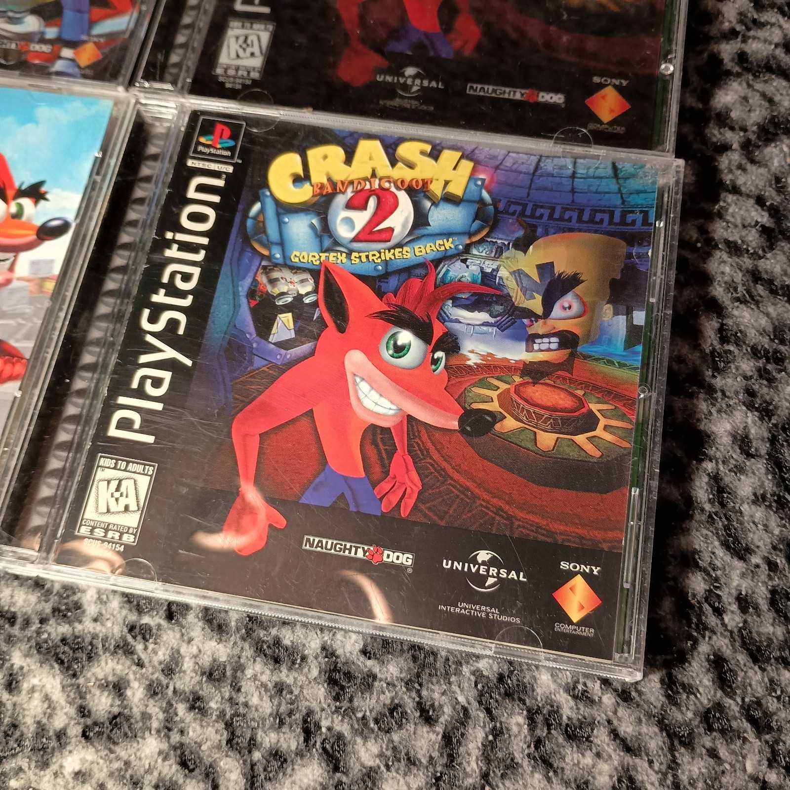 Lot (4) Crash Bandicoot 2 Bash Cortex Strikes Warped Holo Sony PS1 *Tested* – VG