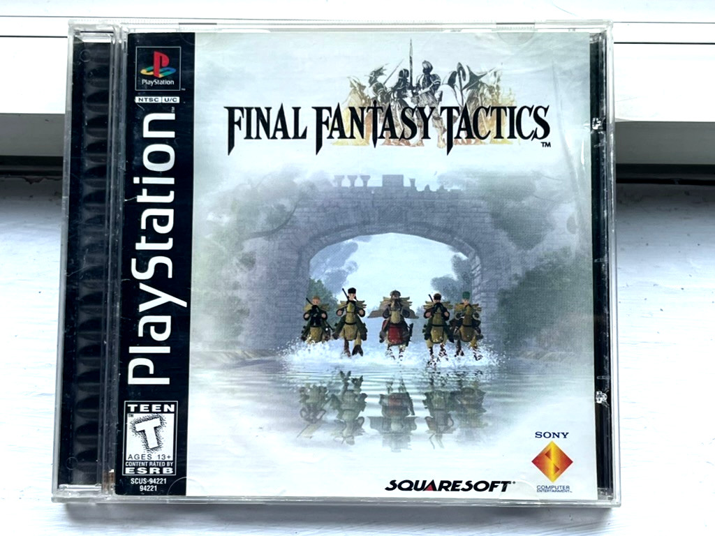 Final Fantasy Tactics (PS1) 1997 Black Label RPG USA version CIB Authentic