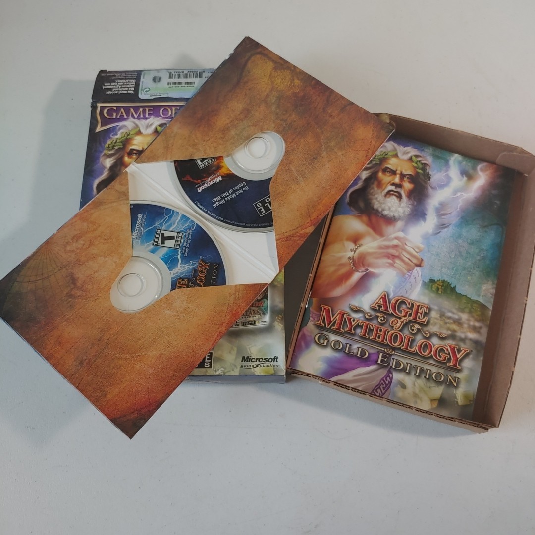 Lot Of 5 PC Games Age of Mythology, Titans Expansion Age Of Empires 3, Ghost Rec