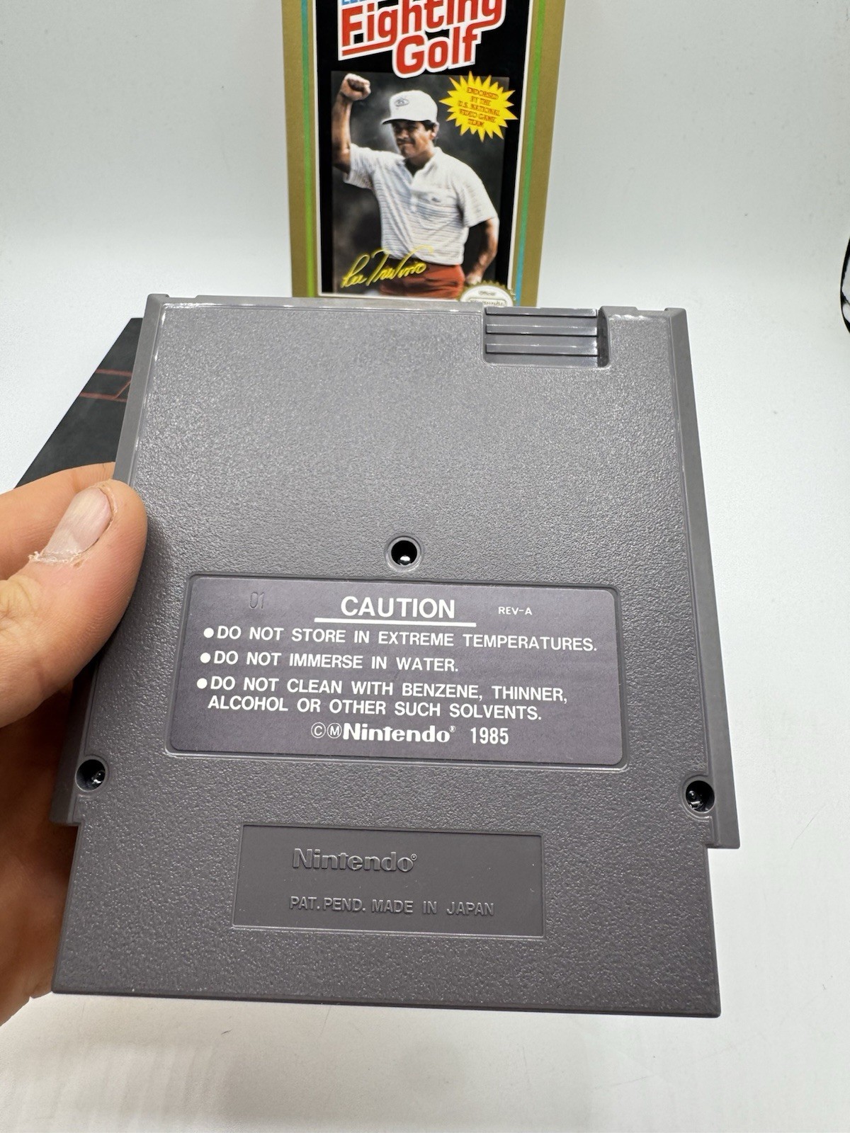 Lee Trevinos Fighting Golf NES Nintendo Game With Original Box No Manul
