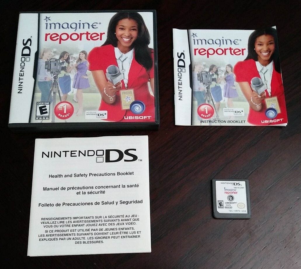 Imagine: Reporter (Nintendo DS 2DS 3DS) GAME COMPLETE NEWS ANCHOR PRETEND JOB