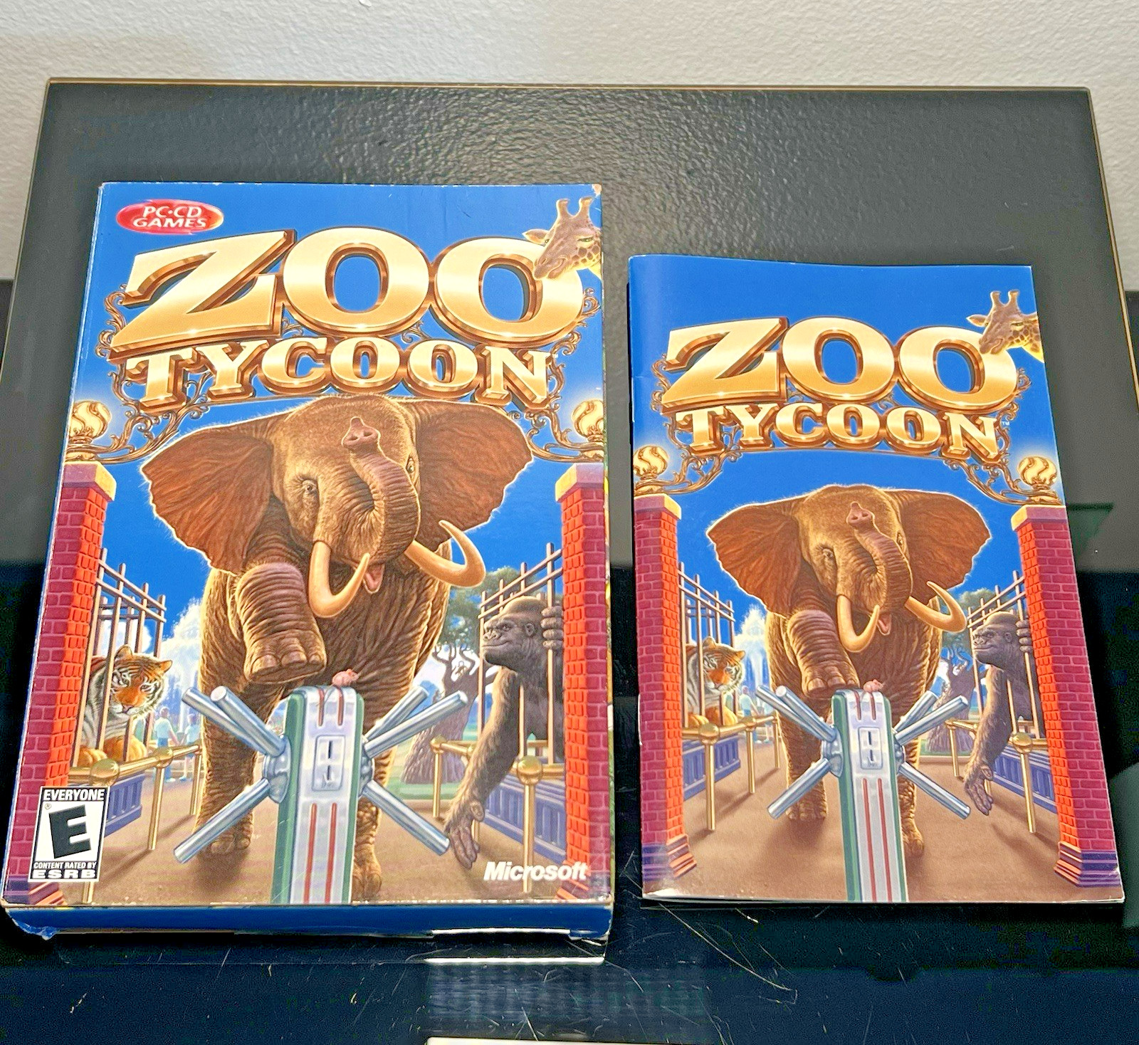 Zoo Tycoon BOX & MANUAL ONLY Game PC [Microsoft, 2001]