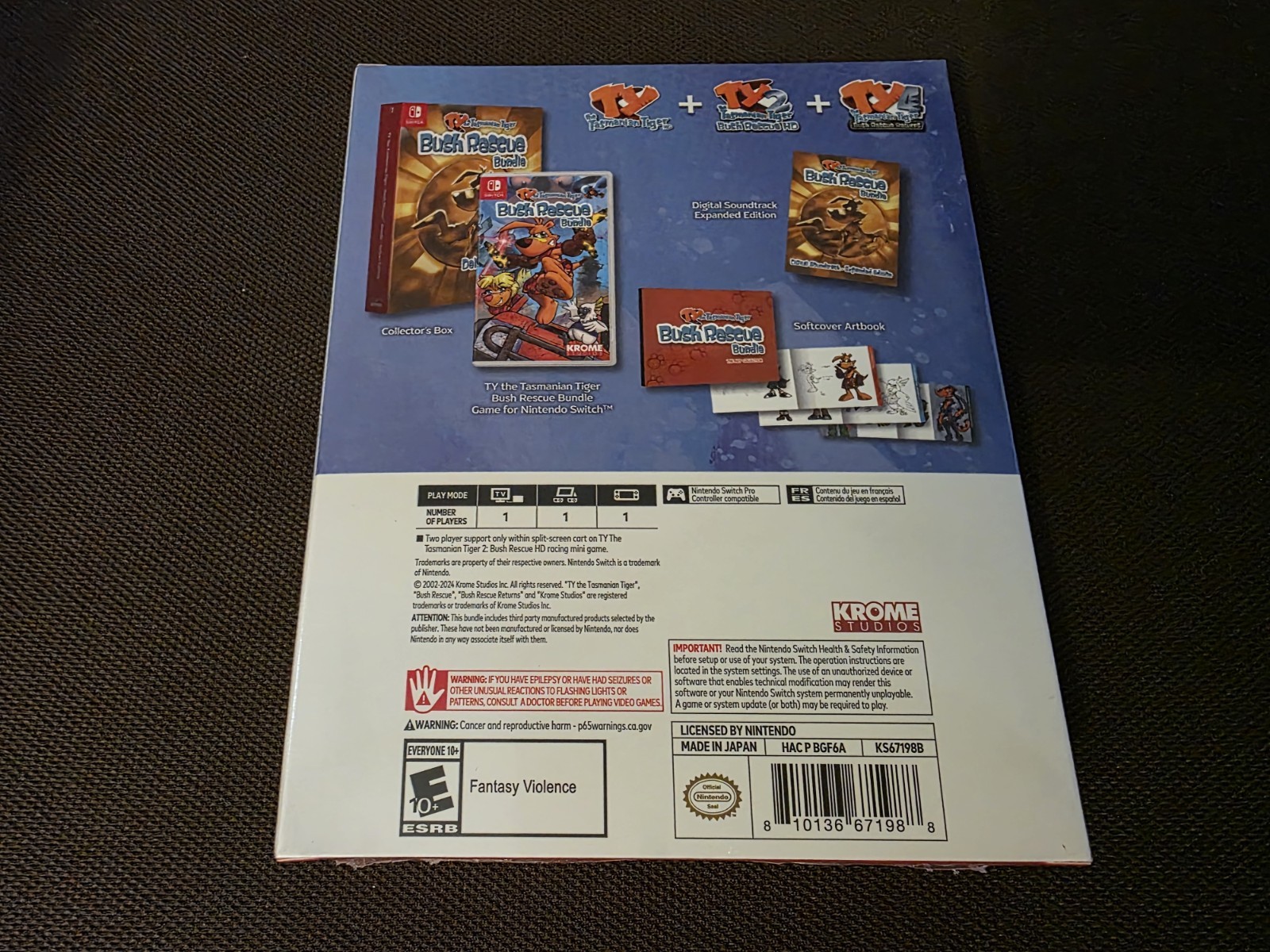 Ty The Tasmanian Tiger Hd Bush Rescue Bundle Deluxe Edition Nintendo Switch NEW