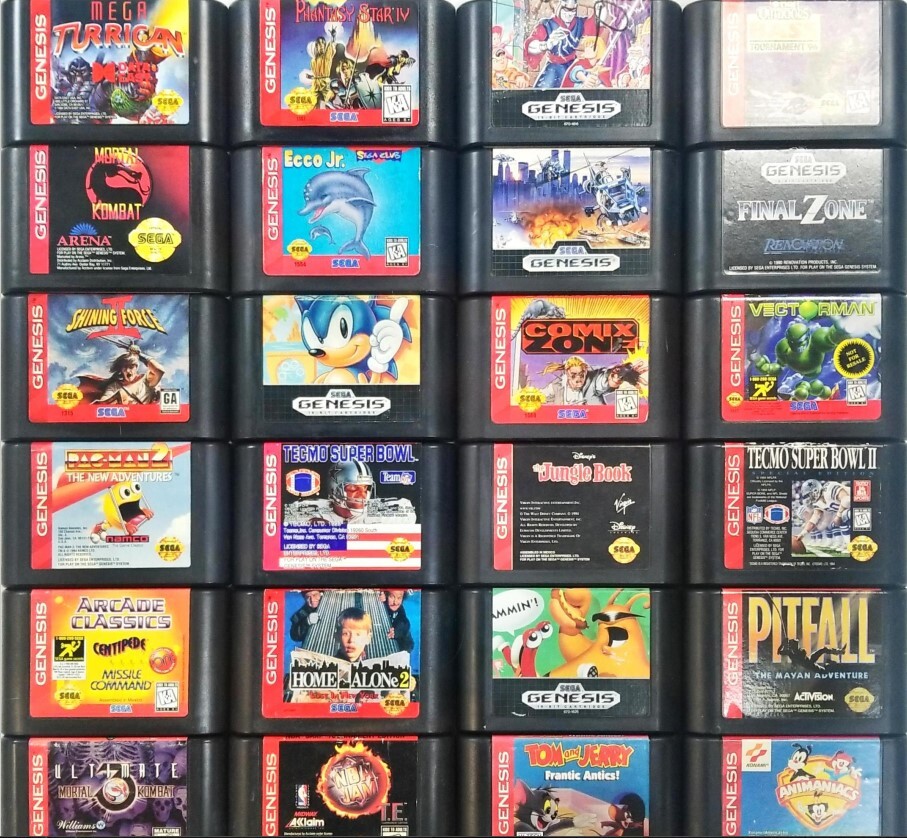 Sega Genesis Games H – R game cartridge – TESTED
