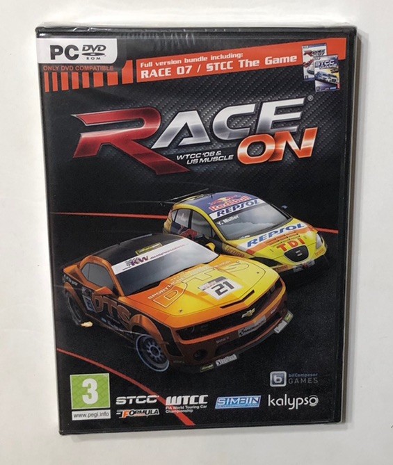 RACE ON WTCC ‘08 & US MUSCLE PC DVD-ROM GAME SIMBIN STUDIOS 2009 SEALED NEW