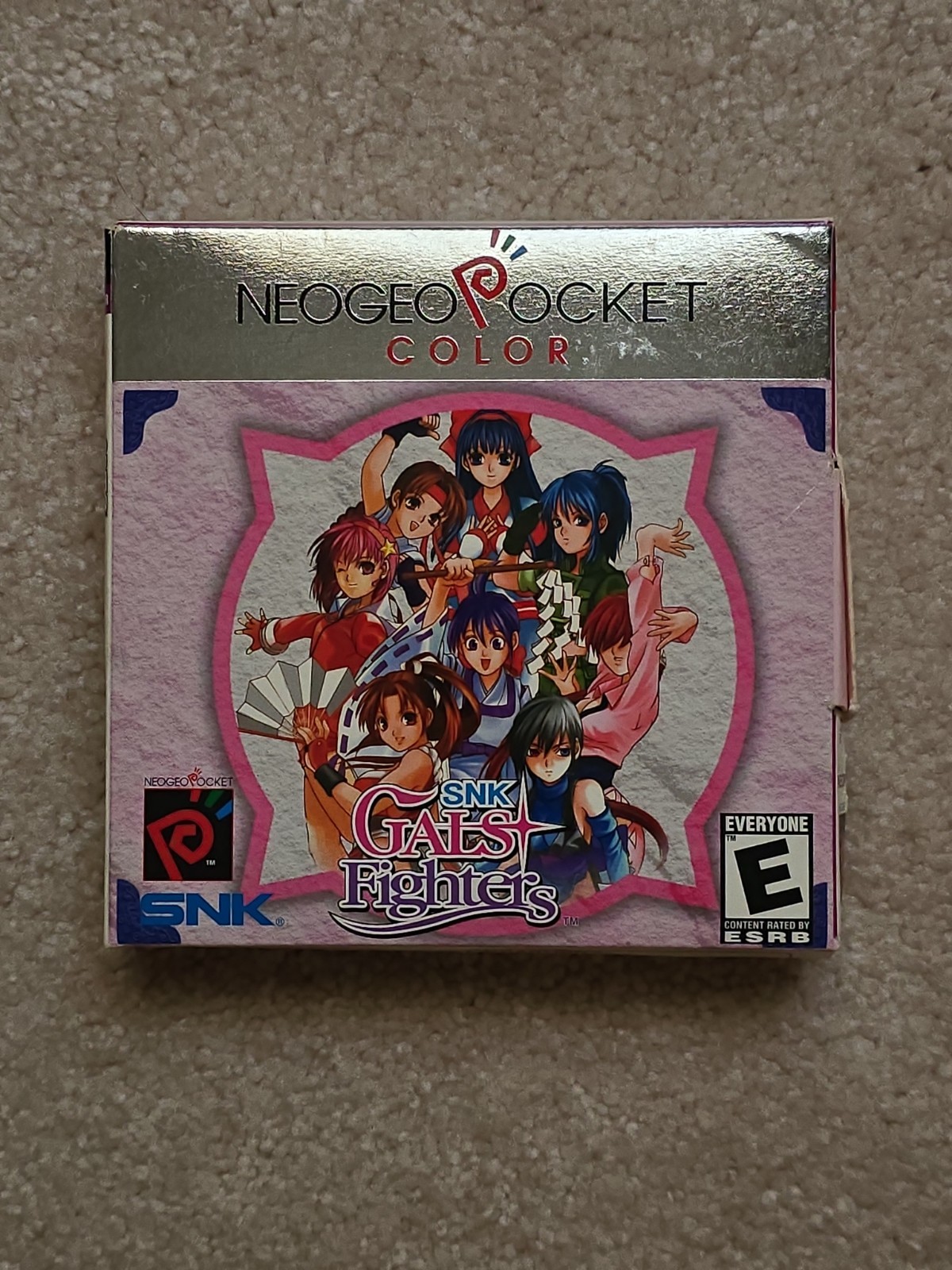 Box Only SNK Gals Fighters NeoGeo Pocket Color English USA Version Neo Geo NGPC