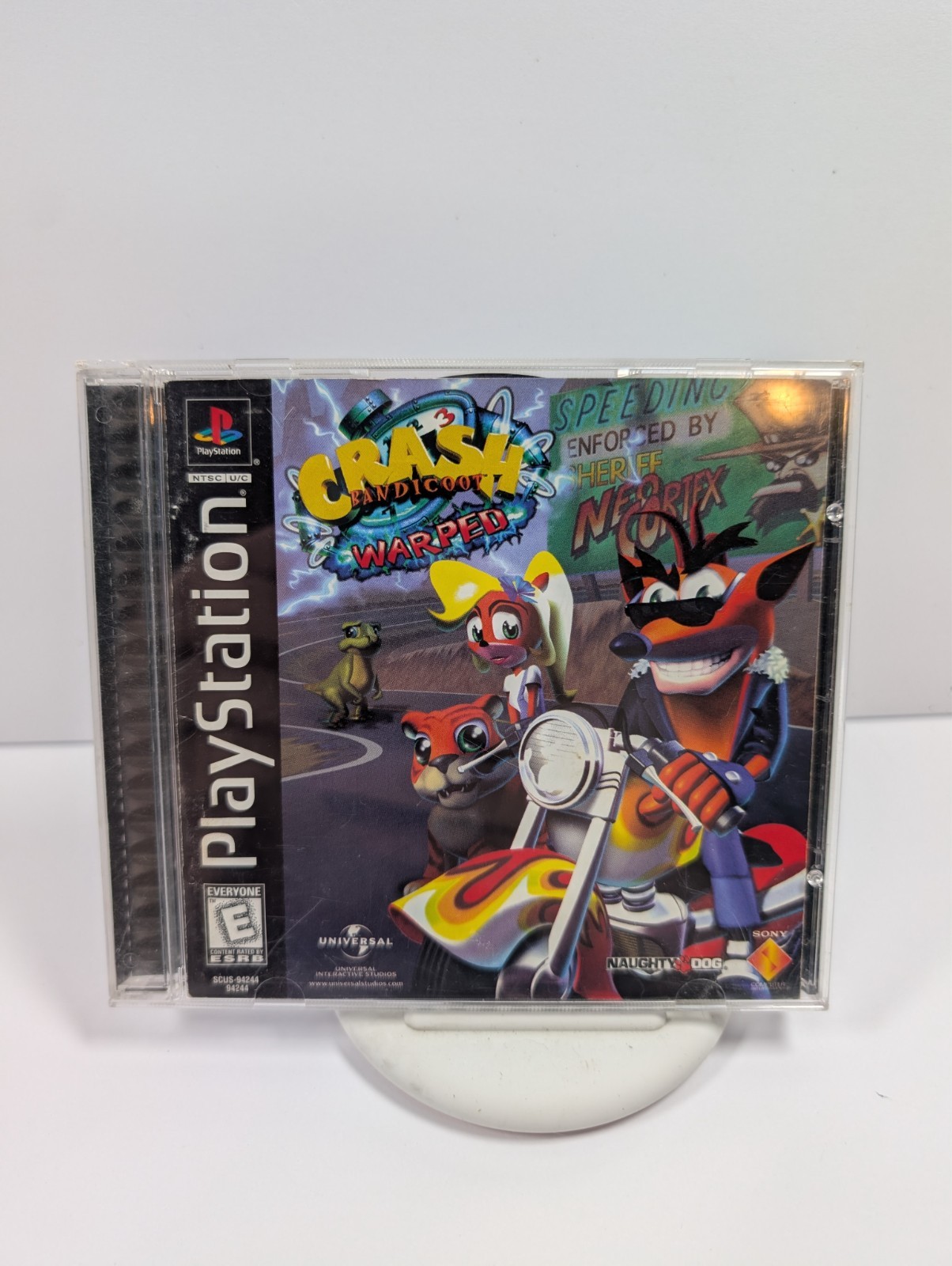 Crash Bandicoot 3 Warped PS1 Playstation 1 Lenticular Insert Holo Black Label
