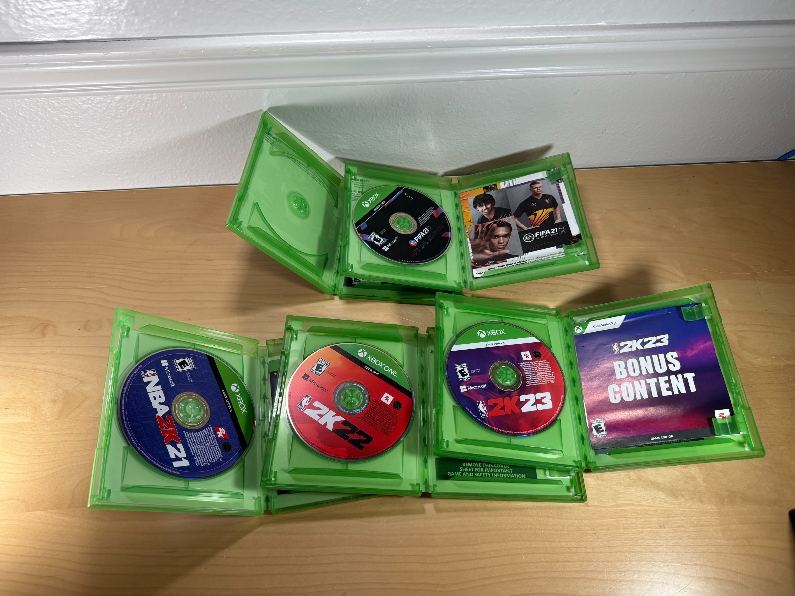 Xbox Series X Sports Games – NBA 2k21, 2k22, 2k23, FIFA 21, and box only NHL 22