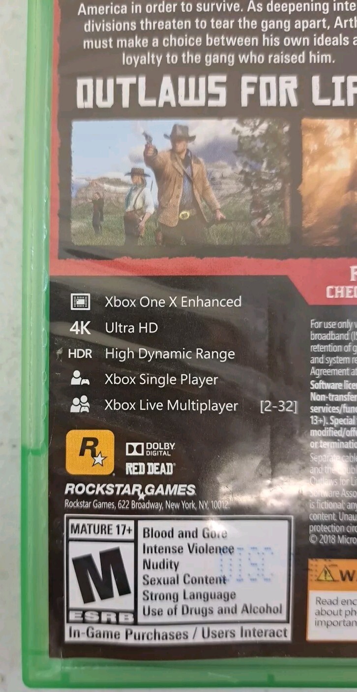 Red Dead Redemption 2 – Microsoft Xbox One